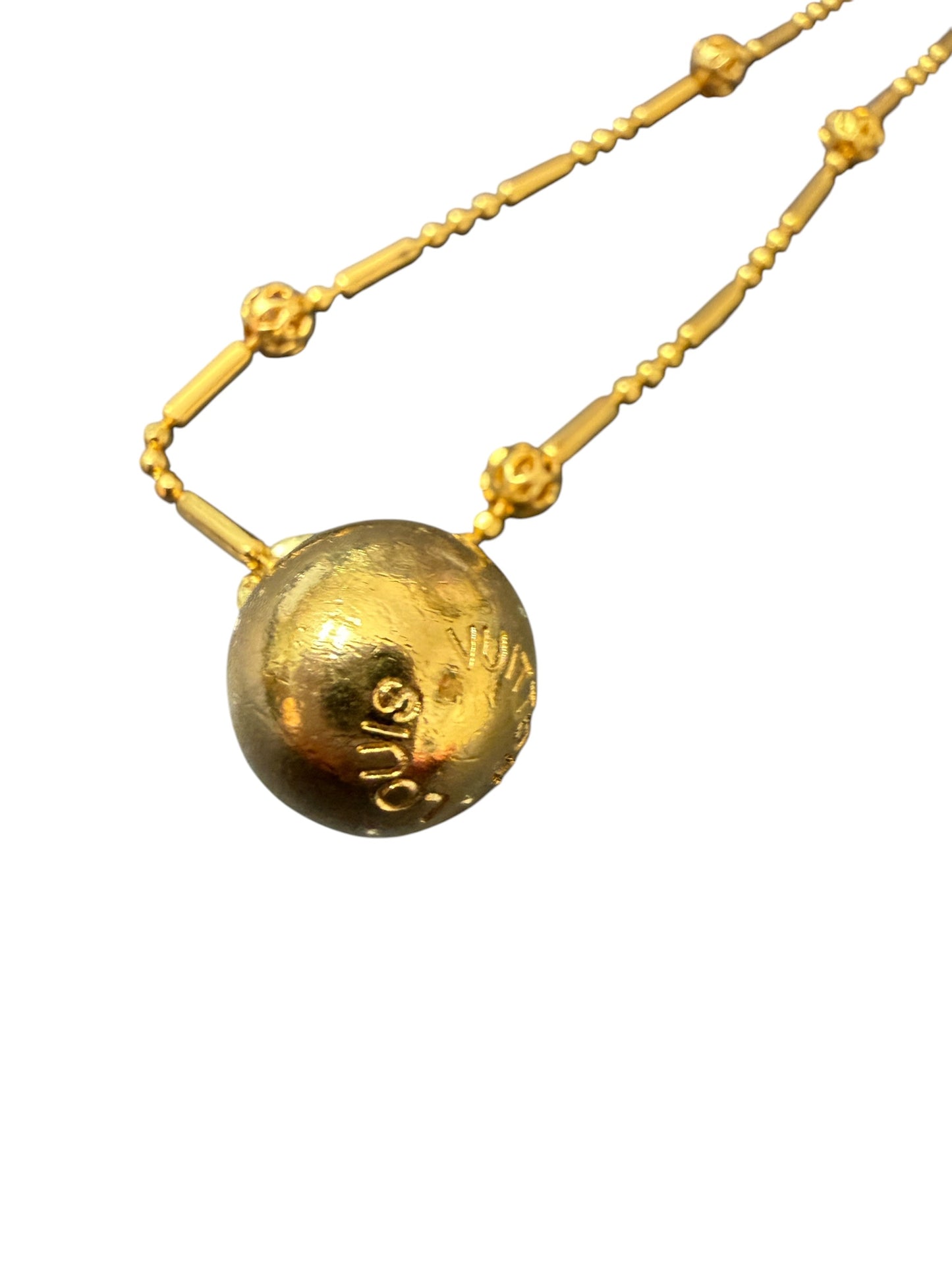 Louis Vuitton Repurposed Orb Pendant Necklace