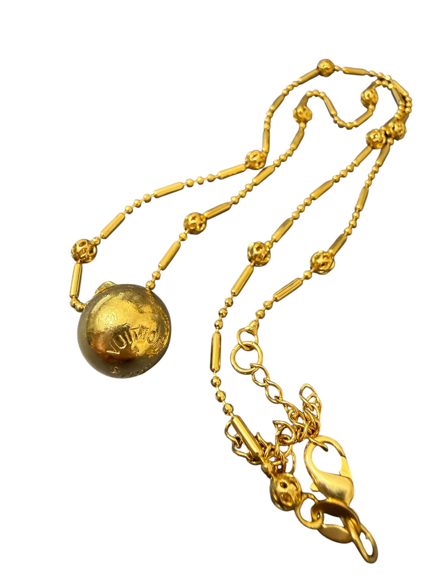 Louis Vuitton Repurposed Orb Pendant Necklace
