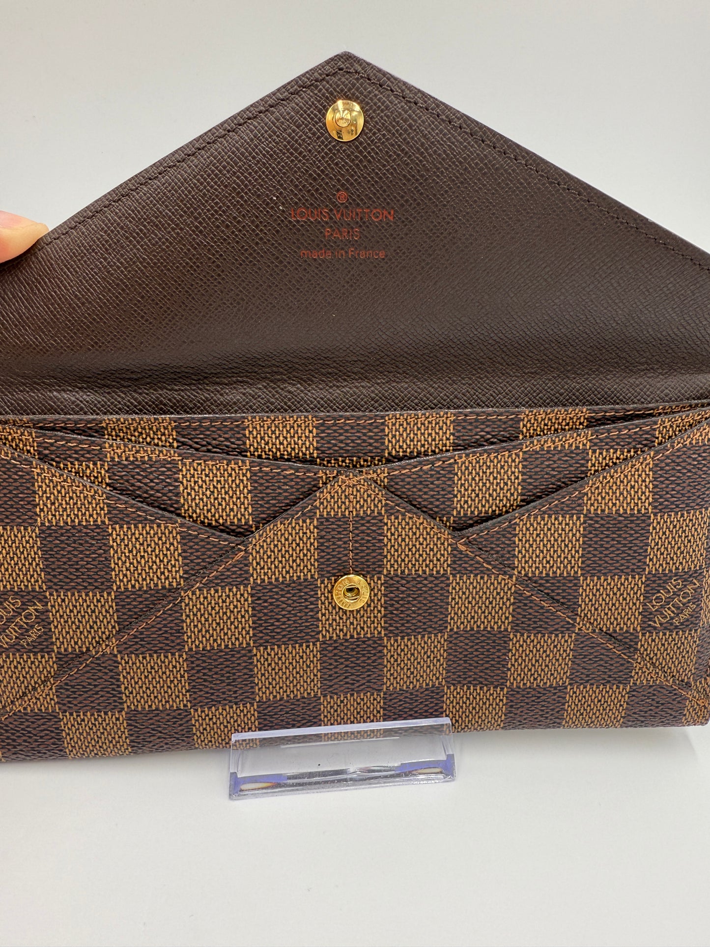 Louis Vuitton Damier Ebene Coated Canvas Origami Wallet TR4101