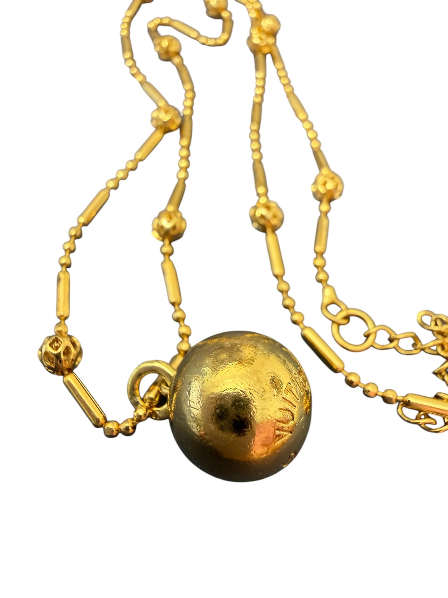 Louis Vuitton Repurposed Orb Pendant Necklace