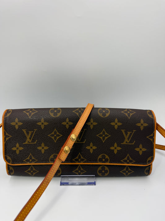 Louis Vuitton Monogram Canvas Twin GM Crossbody Clutch FL0090