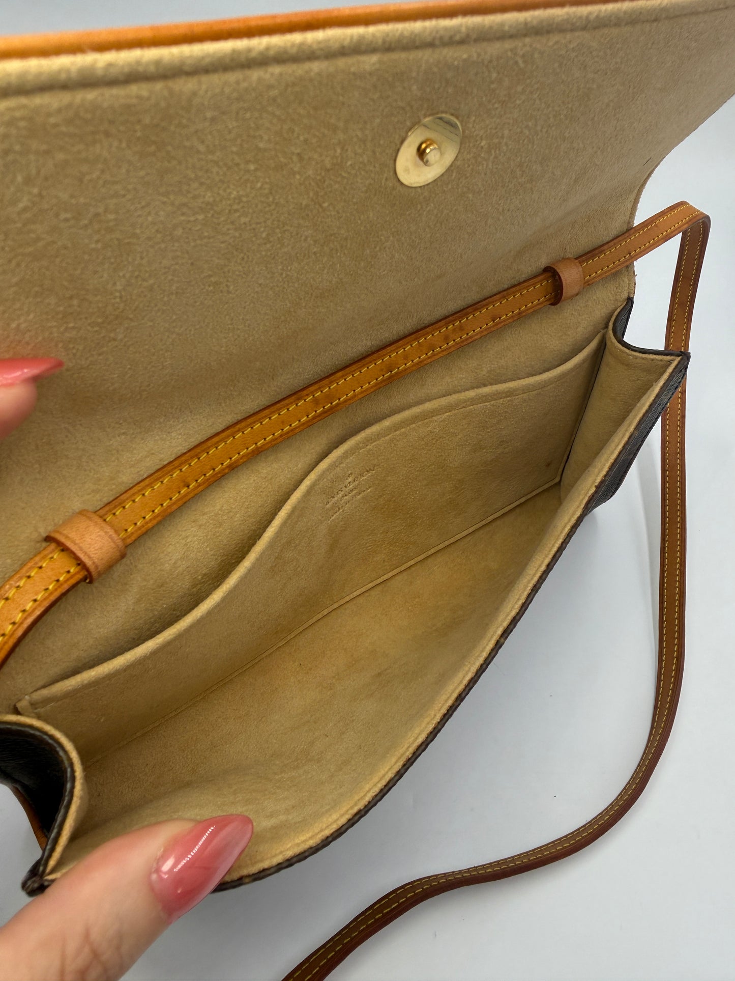 Louis Vuitton Monogram Canvas Twin GM Crossbody Clutch FL0090