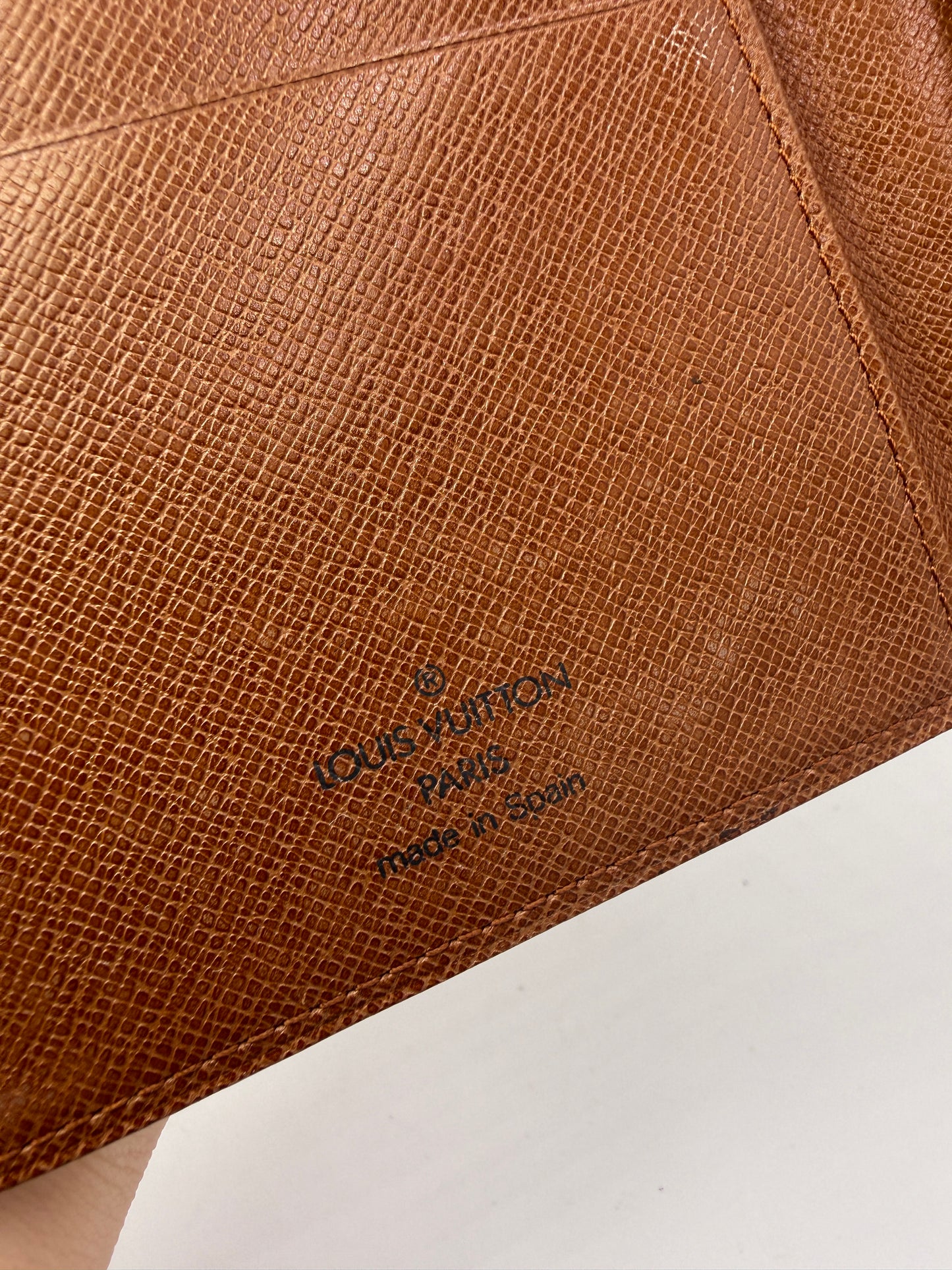 Louis Vuitton Monogram Canvas Long Bifold Wallet Notebook Cover
