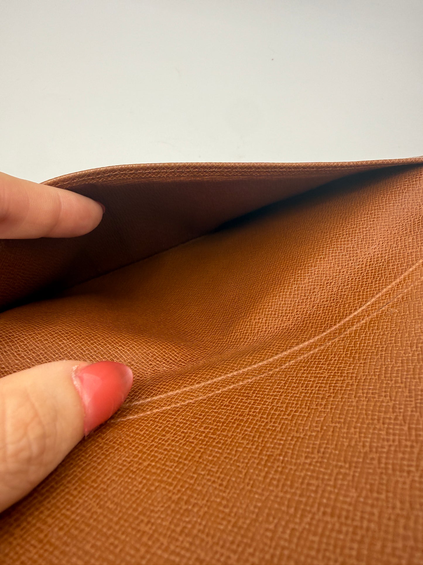 Louis Vuitton Monogram Canvas Long Bifold Wallet Notebook Cover