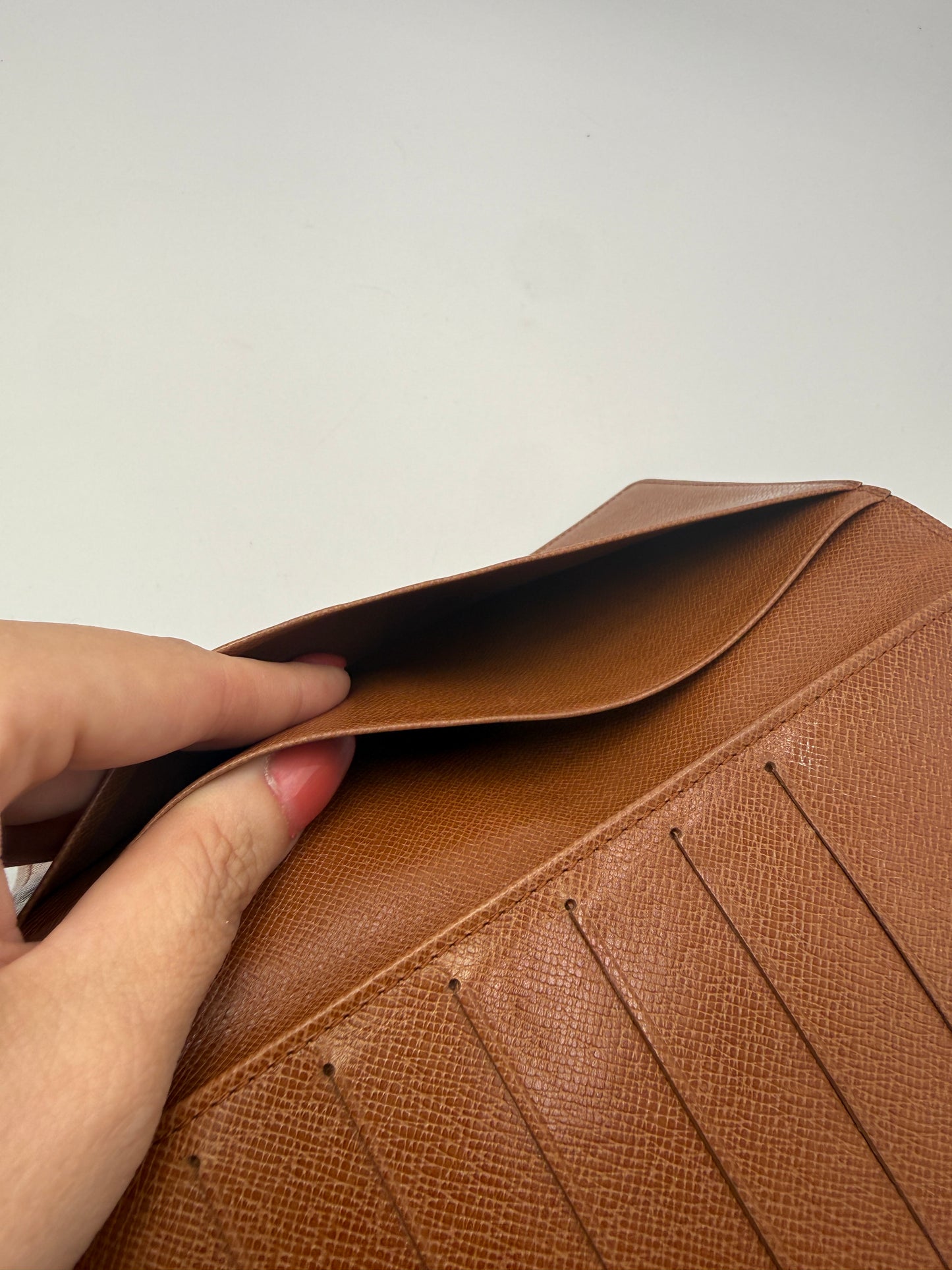 Louis Vuitton Monogram Canvas Long Bifold Wallet Notebook Cover