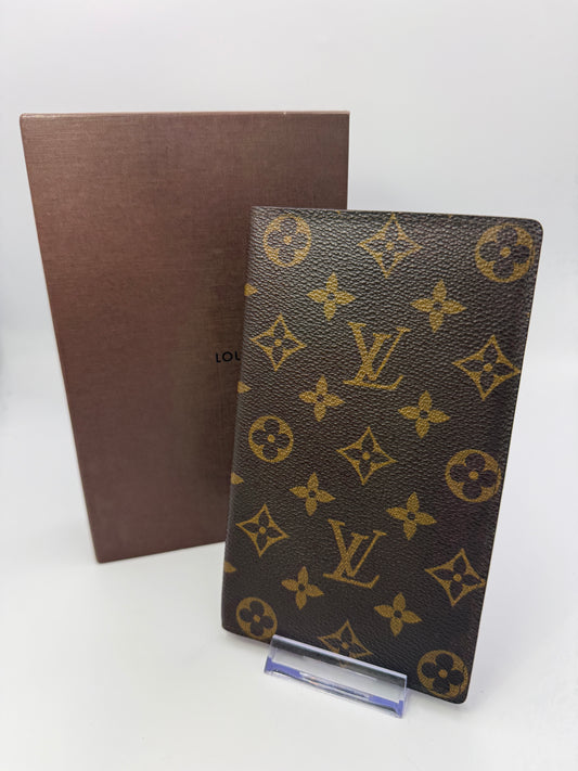 Louis Vuitton Monogram Canvas Long Bifold Wallet Notebook Cover