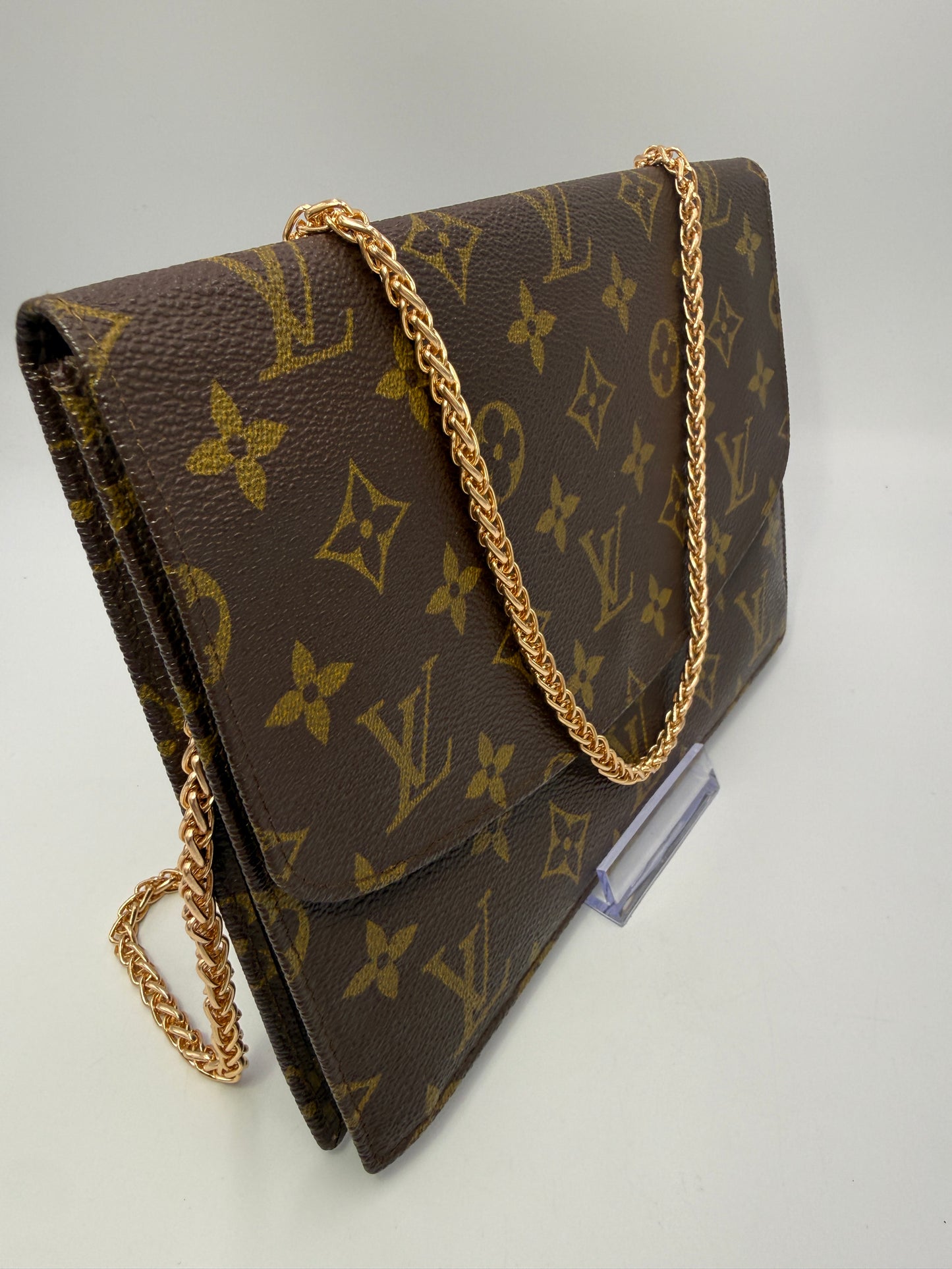 Louis Vuitton Monogram Canvas Pochette Portefeuille Envelope Clutch 822