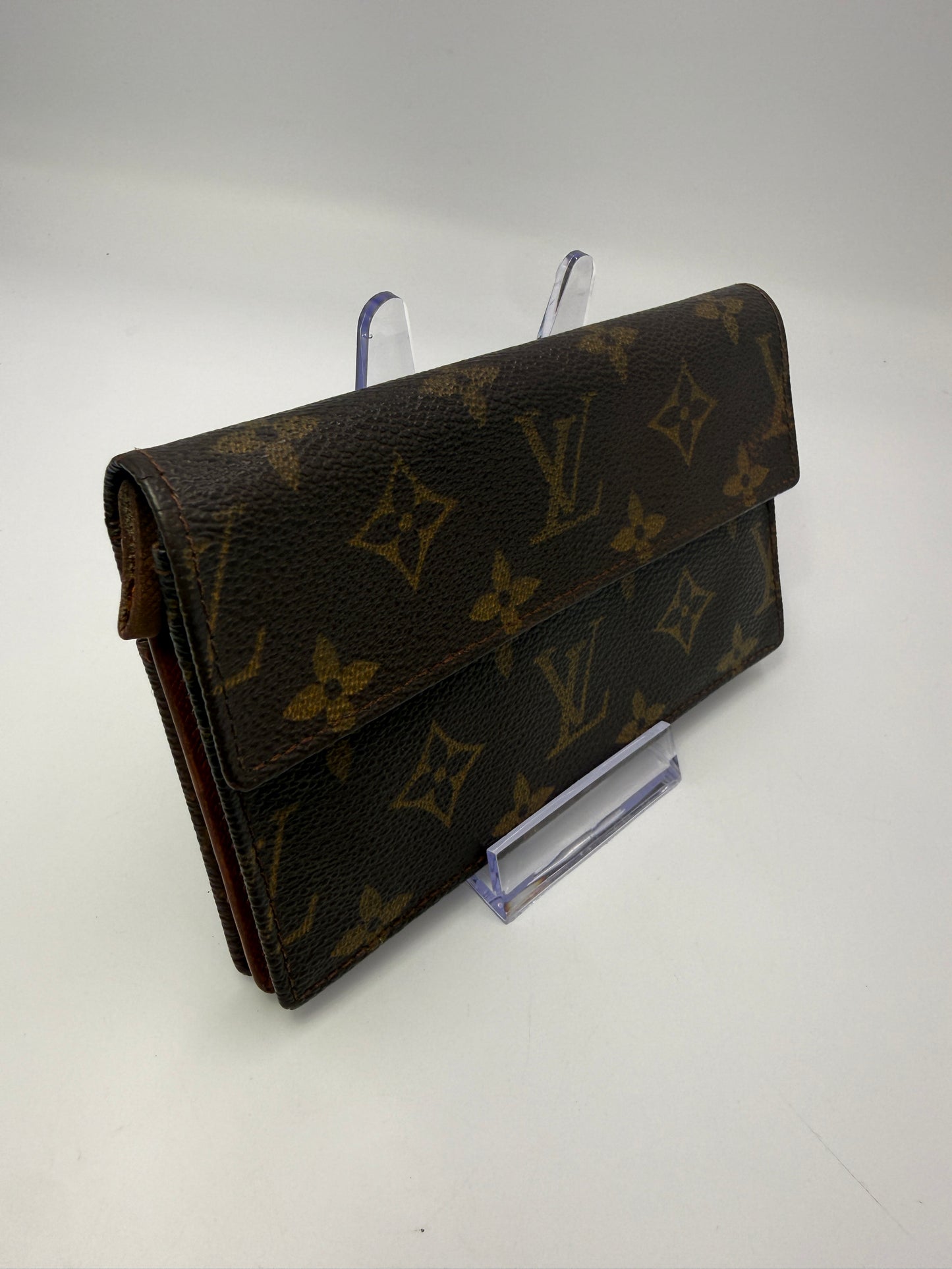 Louis Vuitton Monogram Canvas French Purse Wallet 871AN