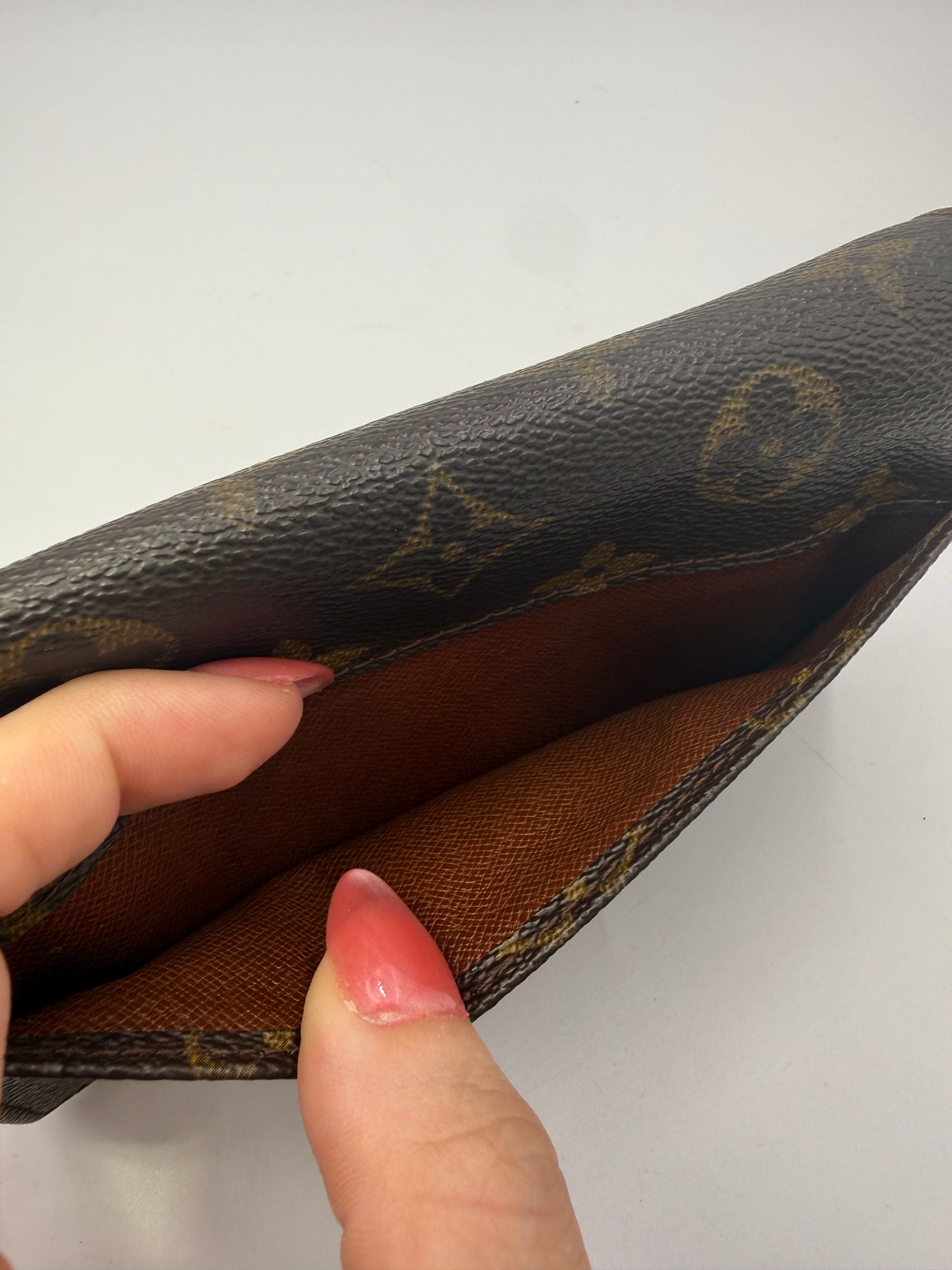 Louis Vuitton Monogram Canvas French Purse Wallet 871AN