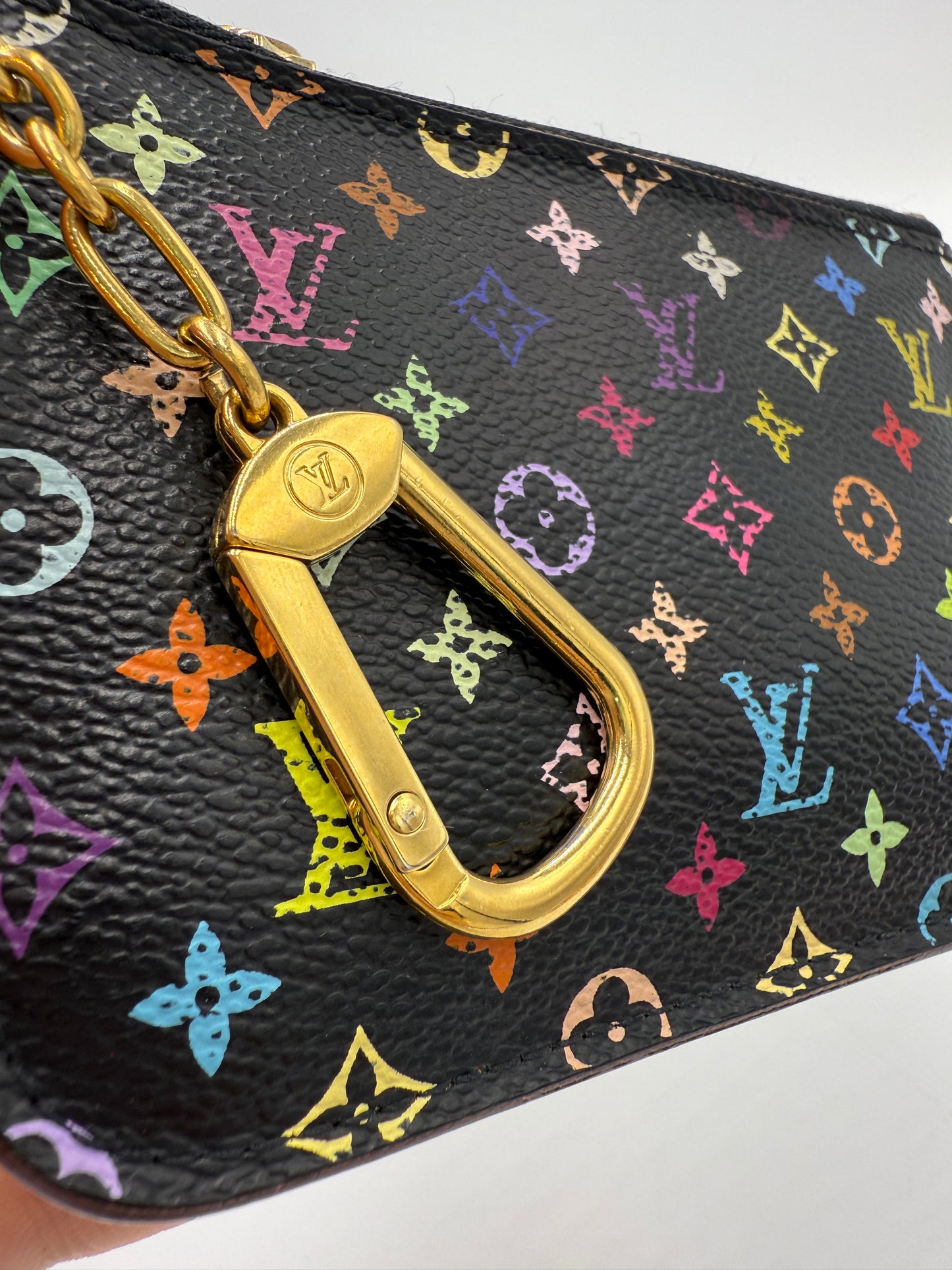 Louis Vuitton Black Murakami Coated Canvas Oversized Key Cles