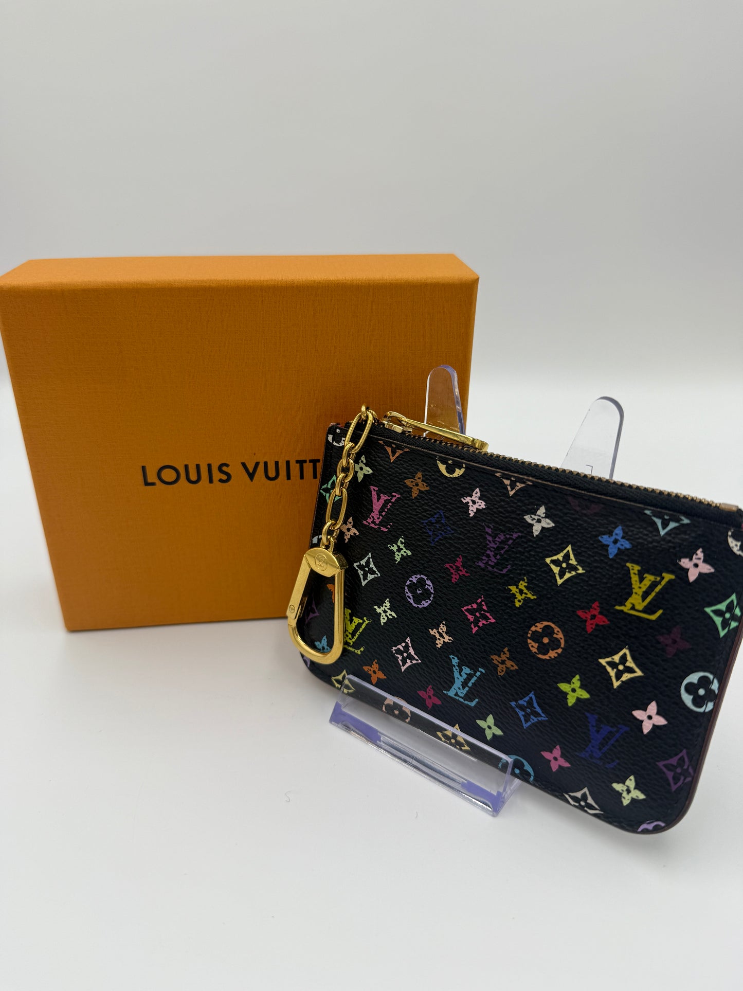 Louis Vuitton Black Murakami Coated Canvas Oversized Key Cles