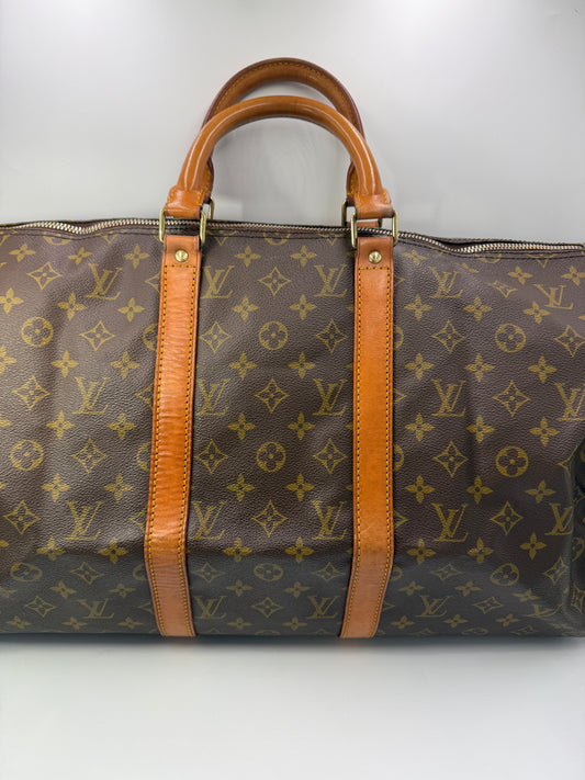 Louis Vuitton Monogram Coated Canvas Keepall 50 cm