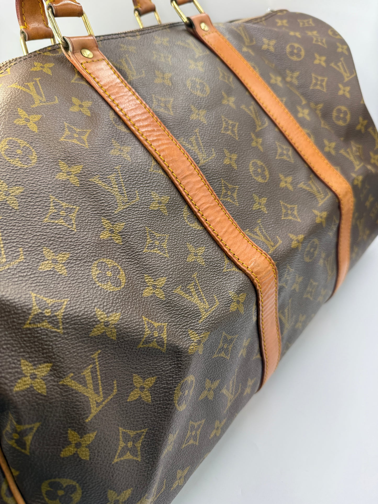Louis Vuitton Monogram Coated Canvas Keepall 50 cm