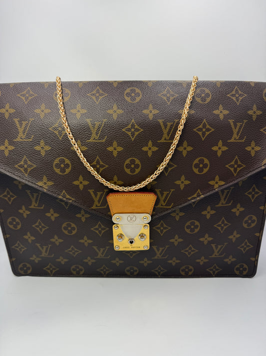 Louis Vuitton Monogram Coated Canvas Document Holder 873SL