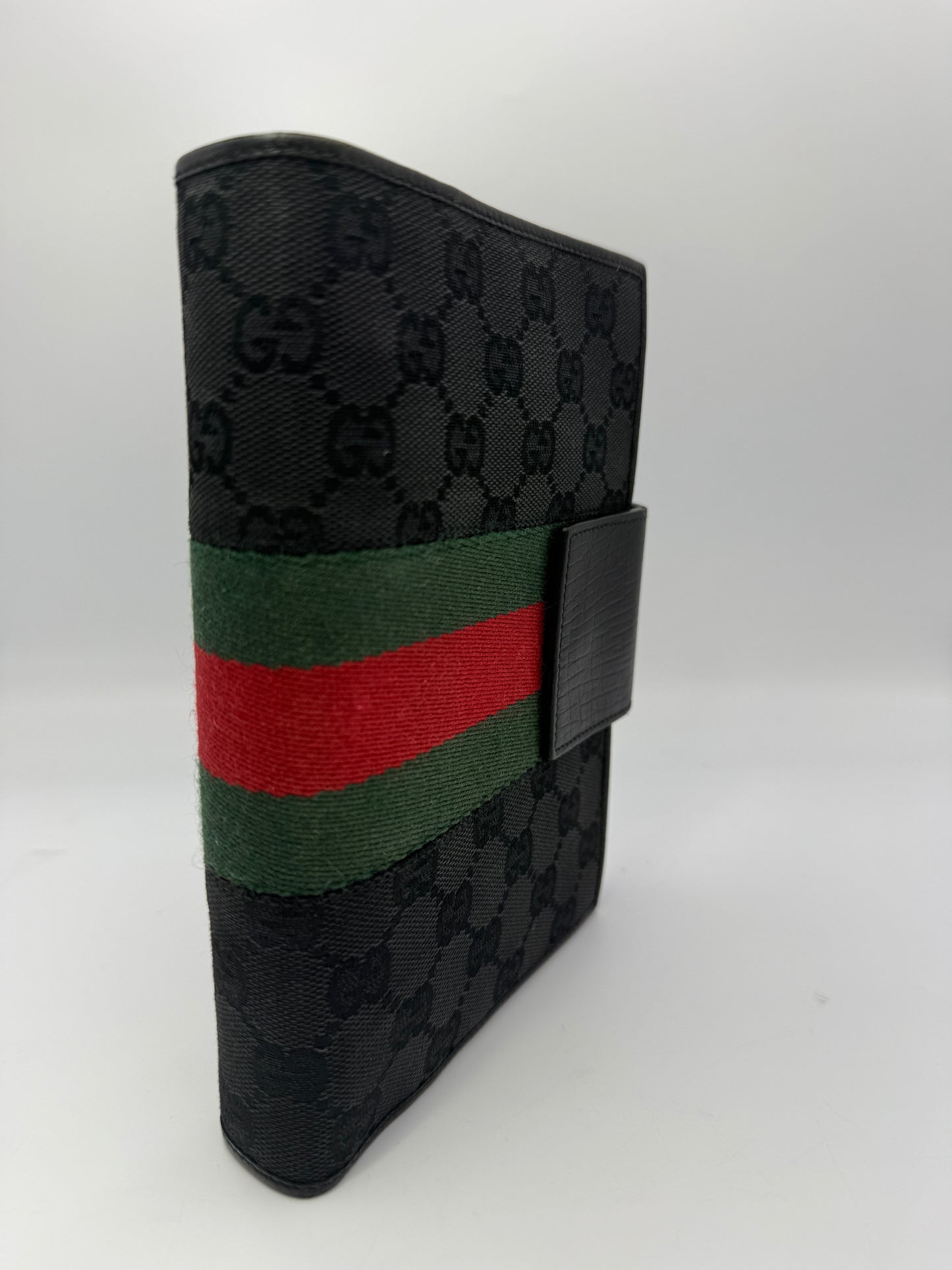 Gucci Black Guccissima Canvas Sherry Agenda MM