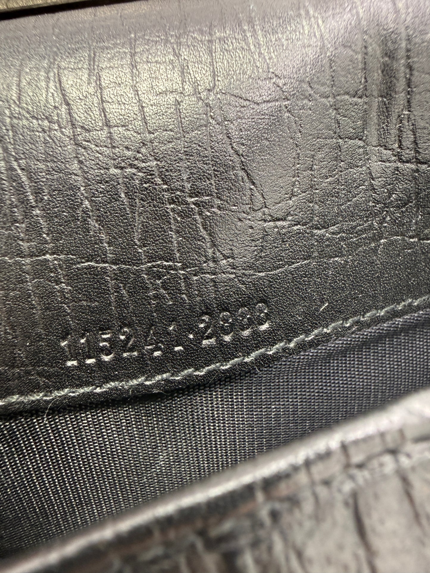 Gucci Black Guccissima Canvas Sherry Agenda MM