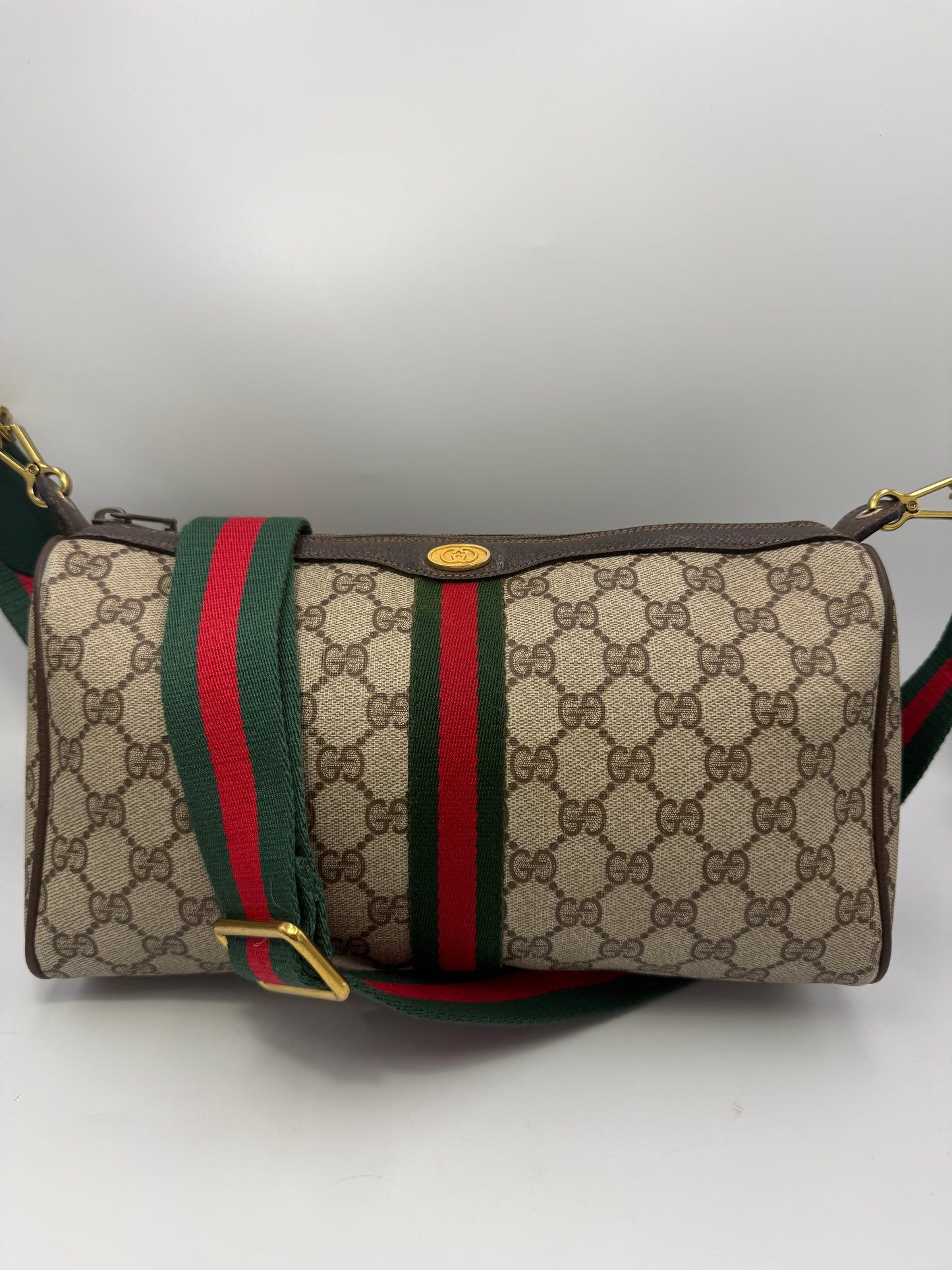 Gucci Supreme Coated Canvas Sherry Crossbody Bag Unbranded Strap