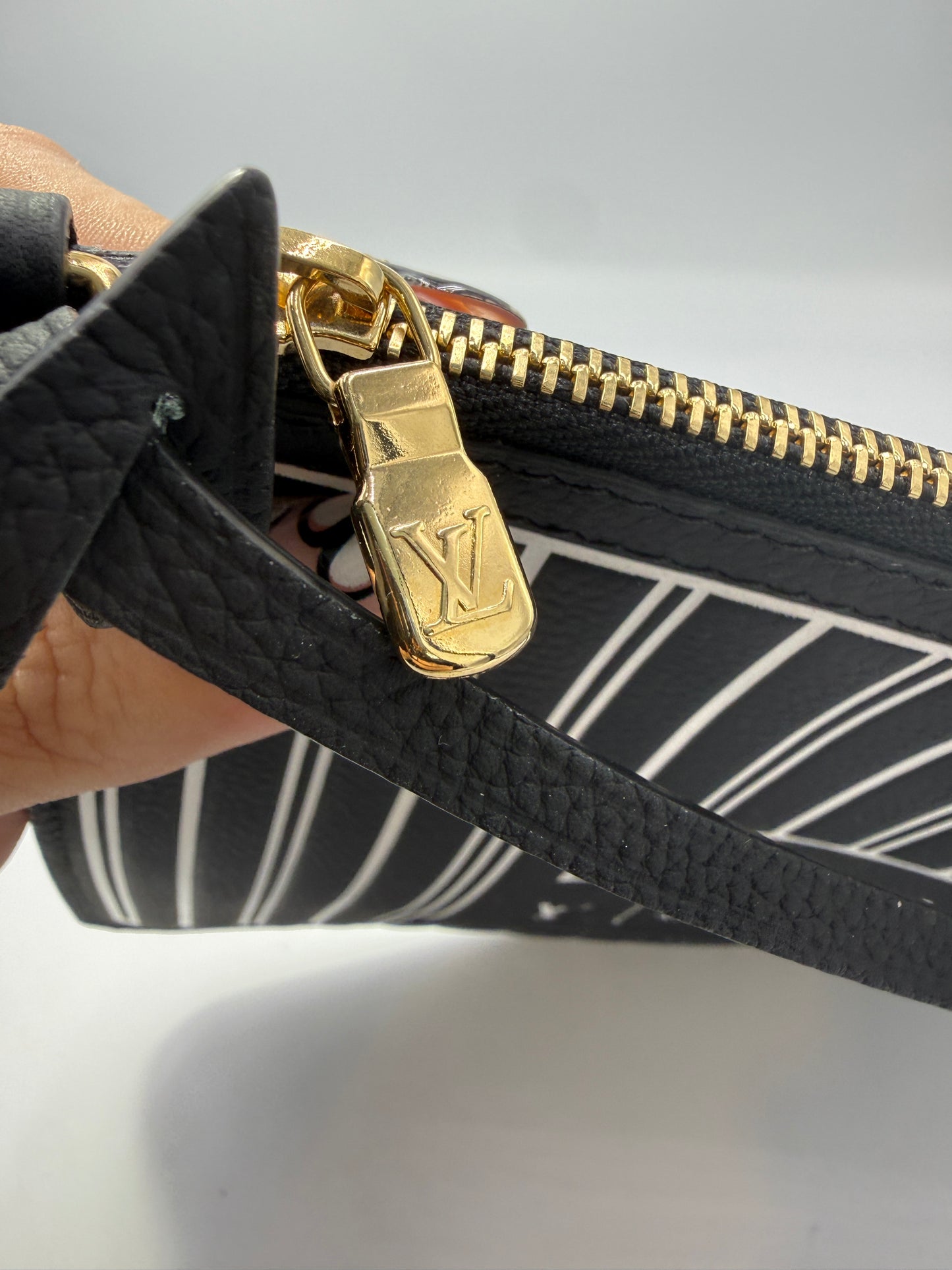 Louis Vuitton Leather inside Out Neverfull Pouch Large