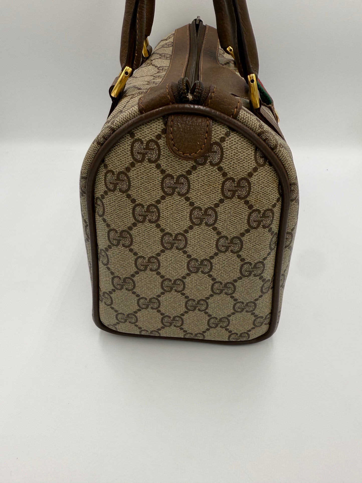 Gucci Supreme Coated Canvas Mini Boston Bag 26 cm