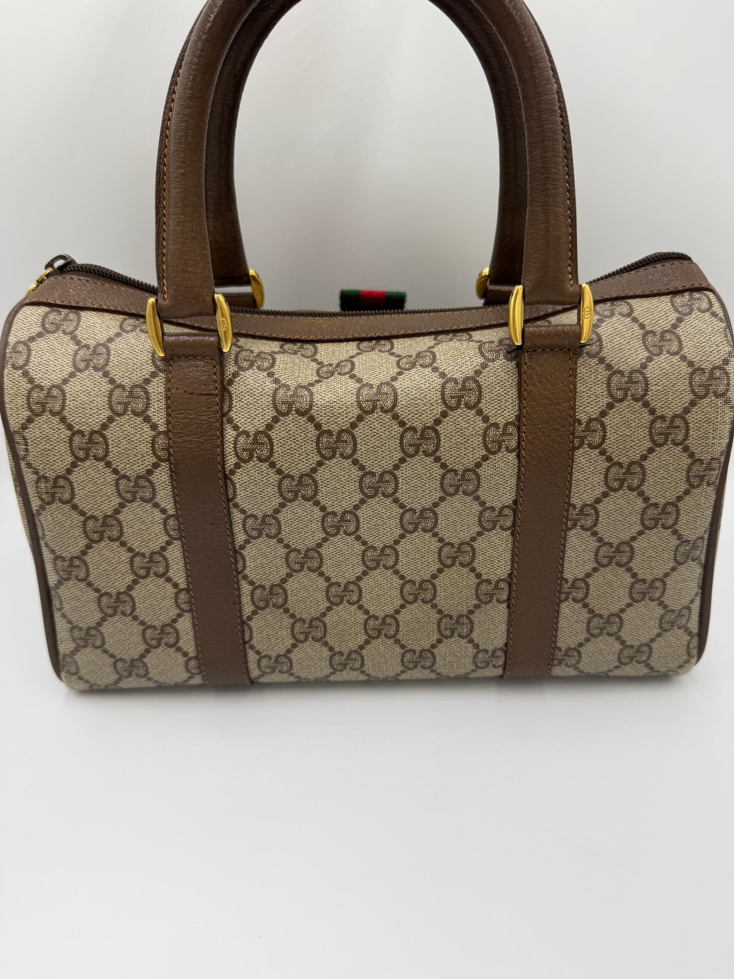 Gucci Supreme Coated Canvas Mini Boston Bag 26 cm