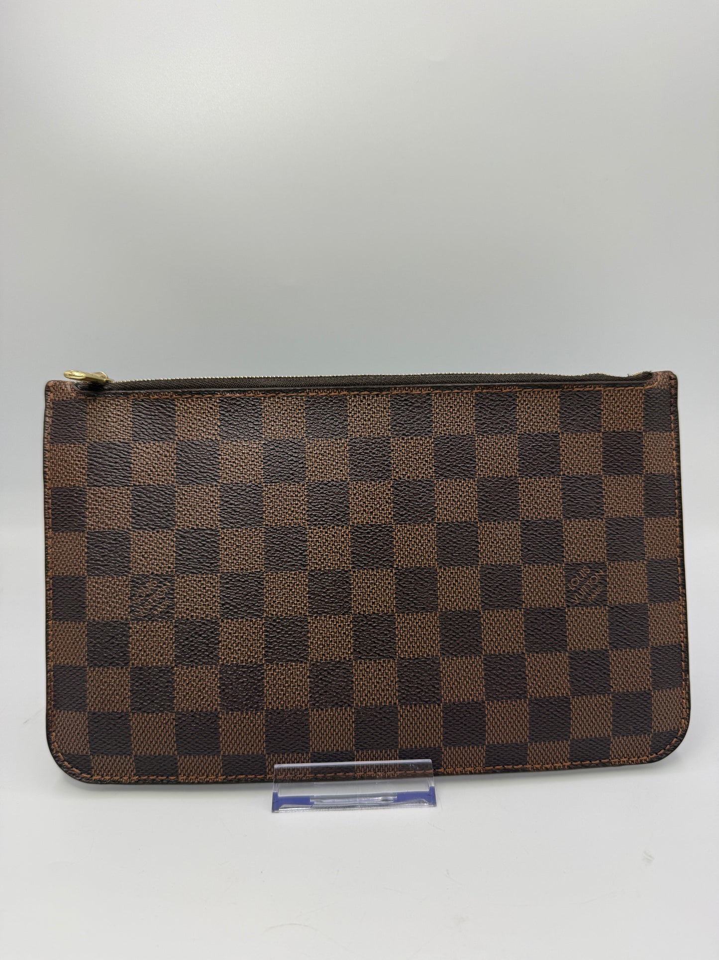 Louis Vuitton Damier Ebene Coated Canvas Neverfull Pouch Medium SF0176
