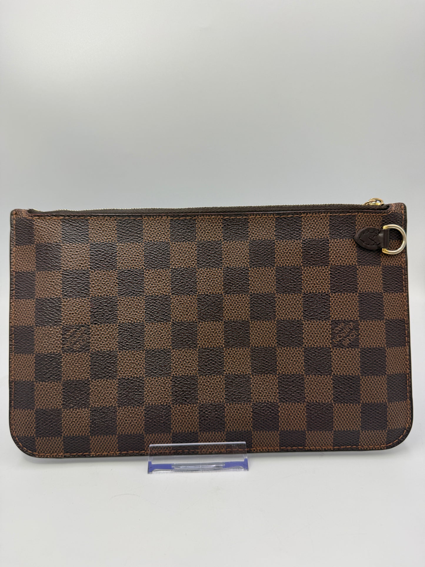 Louis Vuitton Damier Ebene Coated Canvas Neverfull Pouch Medium SF0176