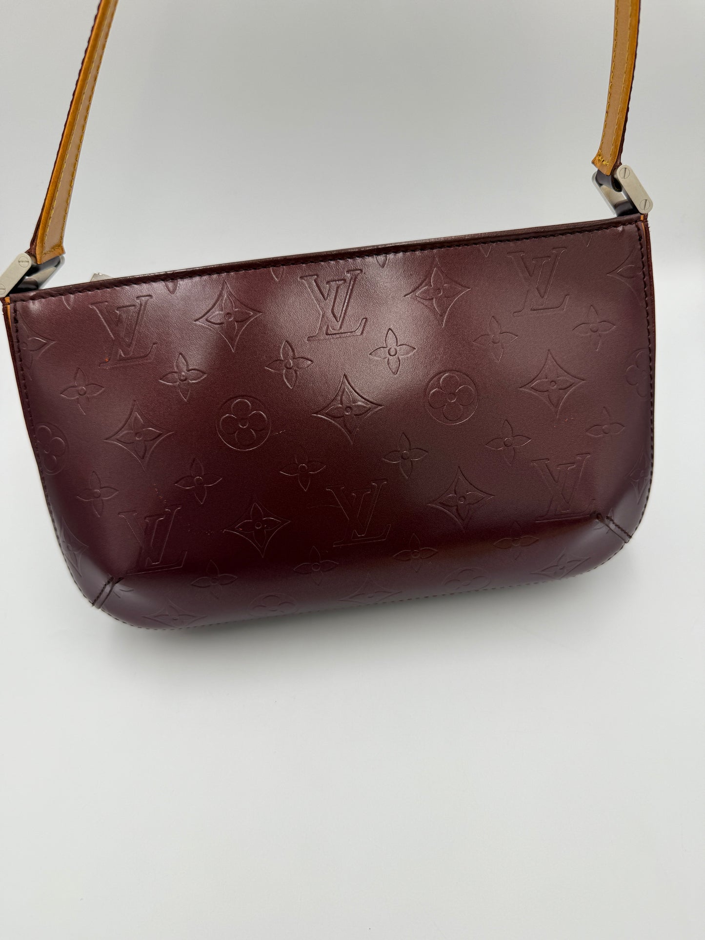 Louis Vuitton Purple Mat Vernis Pochette and Wallet Bundle