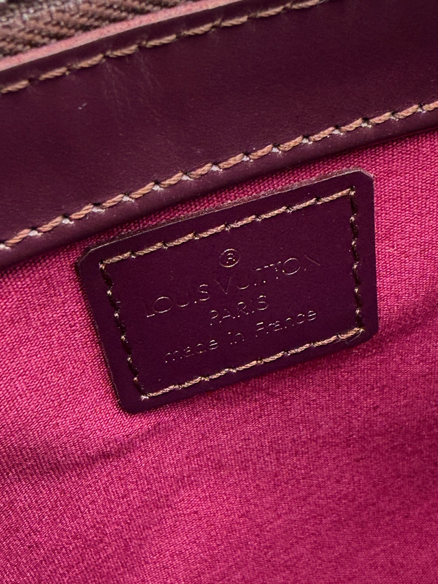 Louis Vuitton Purple Mat Vernis Pochette and Wallet Bundle