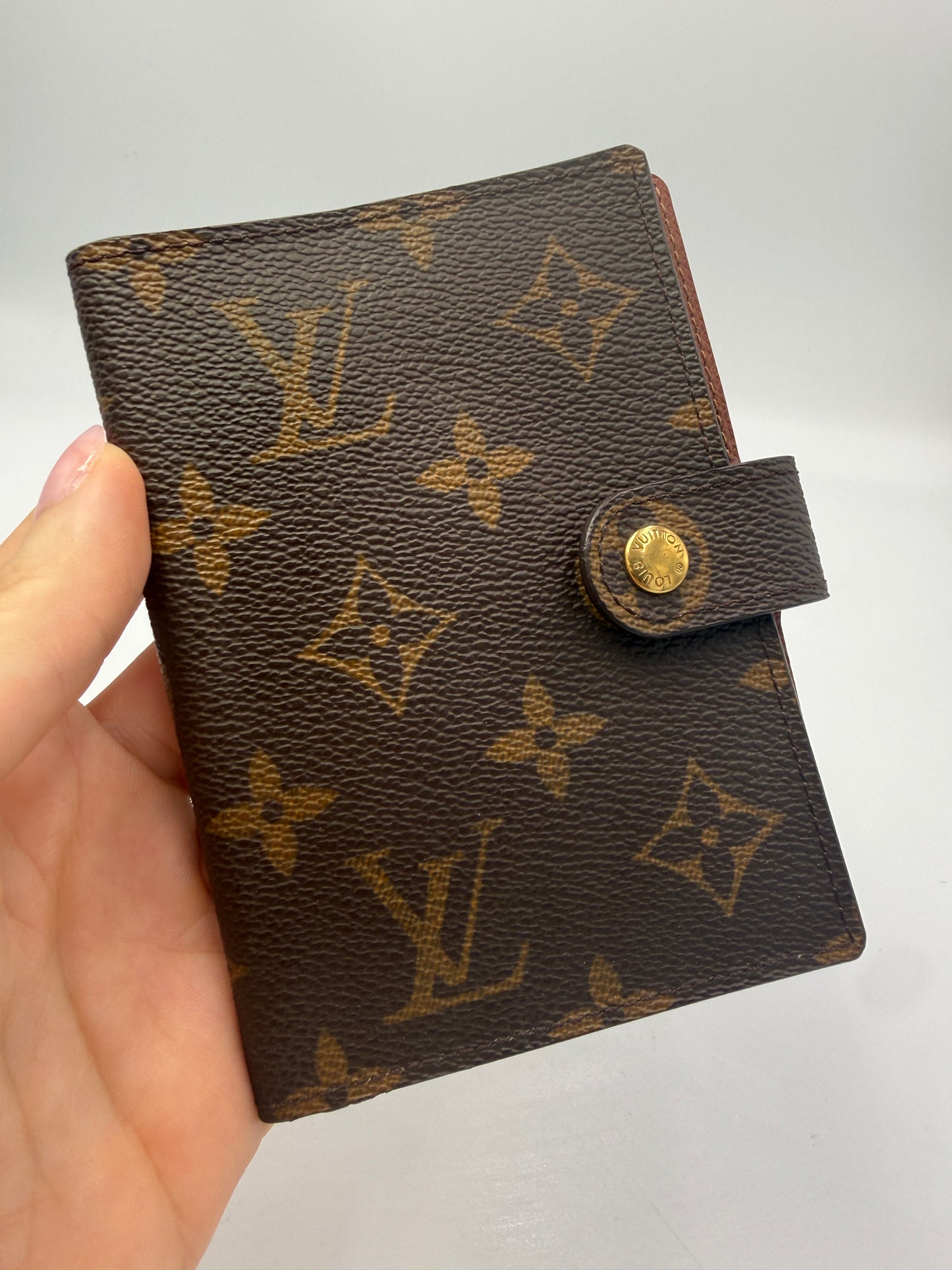Louis Vuitton Monogram Coated Canvas Pocket Agenda TH1020