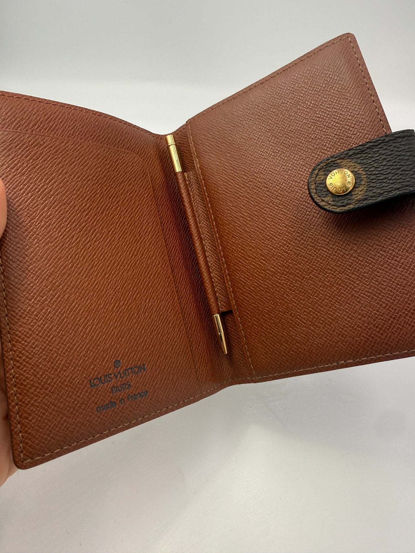 Louis Vuitton Monogram Coated Canvas Pocket Agenda TH1020