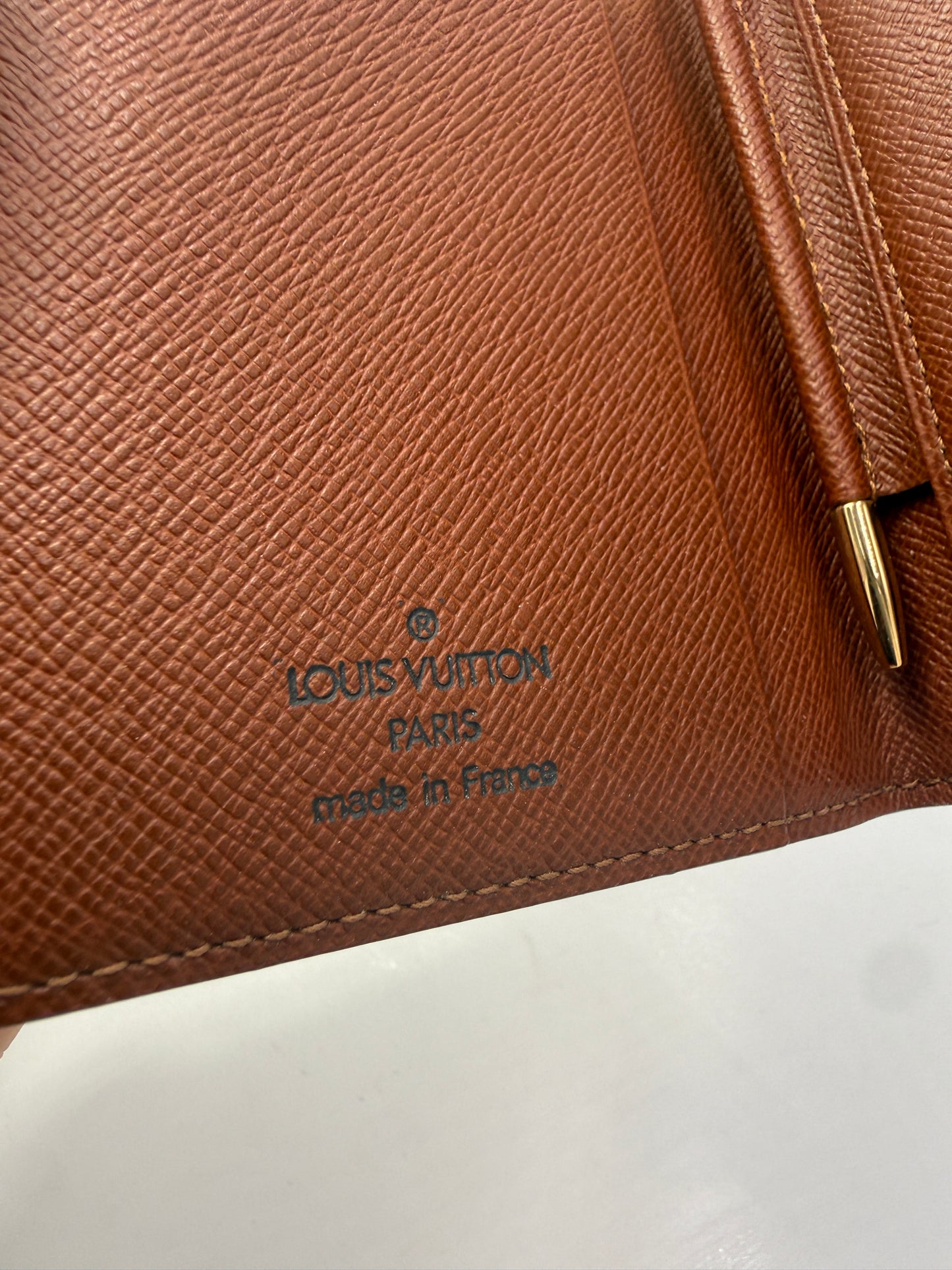 Louis Vuitton Monogram Coated Canvas Pocket Agenda TH1020