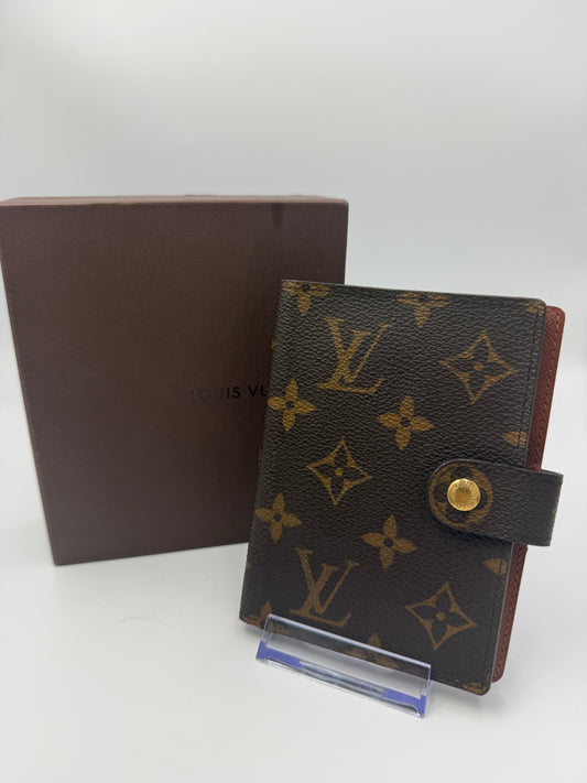 Louis Vuitton Monogram Coated Canvas Pocket Agenda TH1020