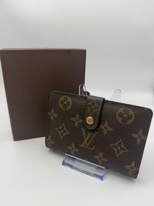 Louis Vuitton Monogram Coated Canvas Kisslock Wallet CA1021