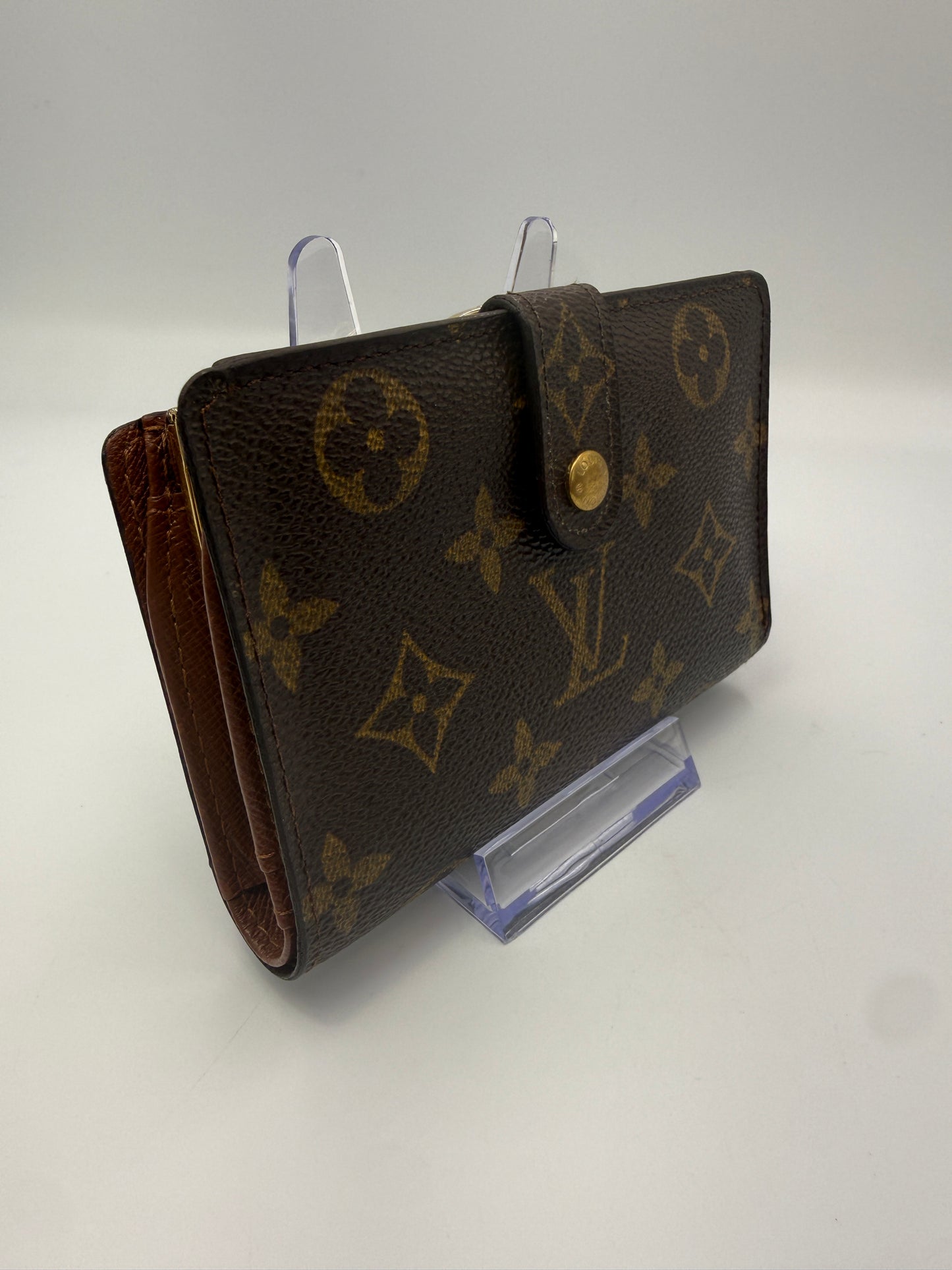 Louis Vuitton Monogram Coated Canvas Kisslock Wallet CA1021