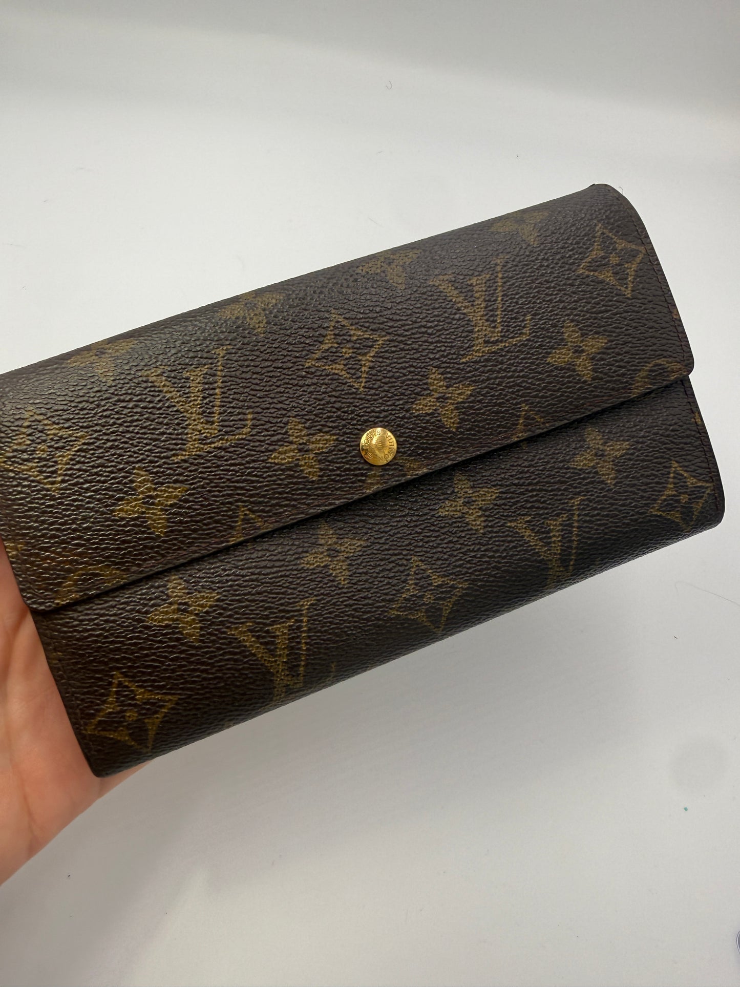 Louis Vuitton Monogram Coated Canvas Sarah Wallet CA0937