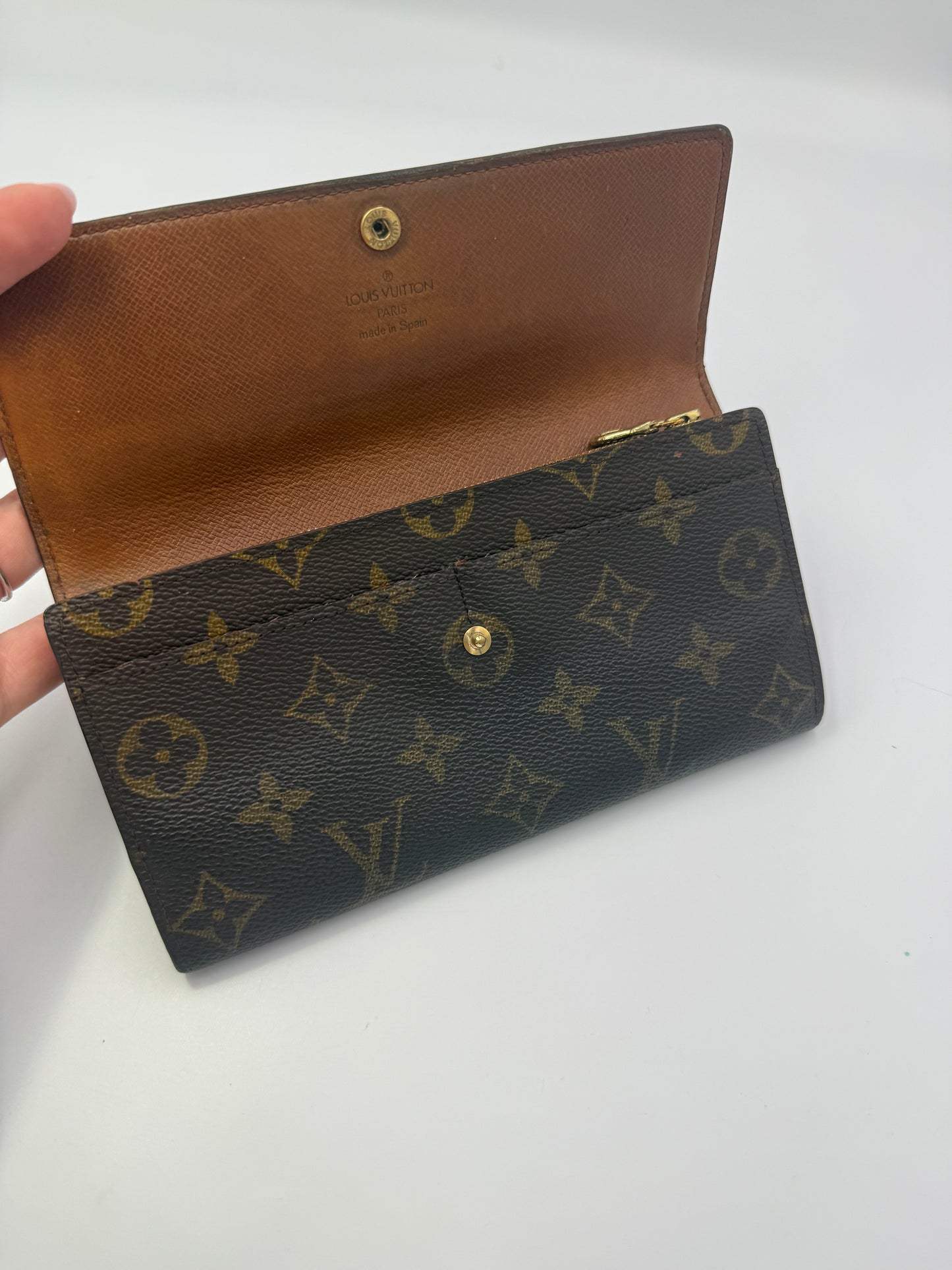 Louis Vuitton Monogram Coated Canvas Sarah Wallet CA0937