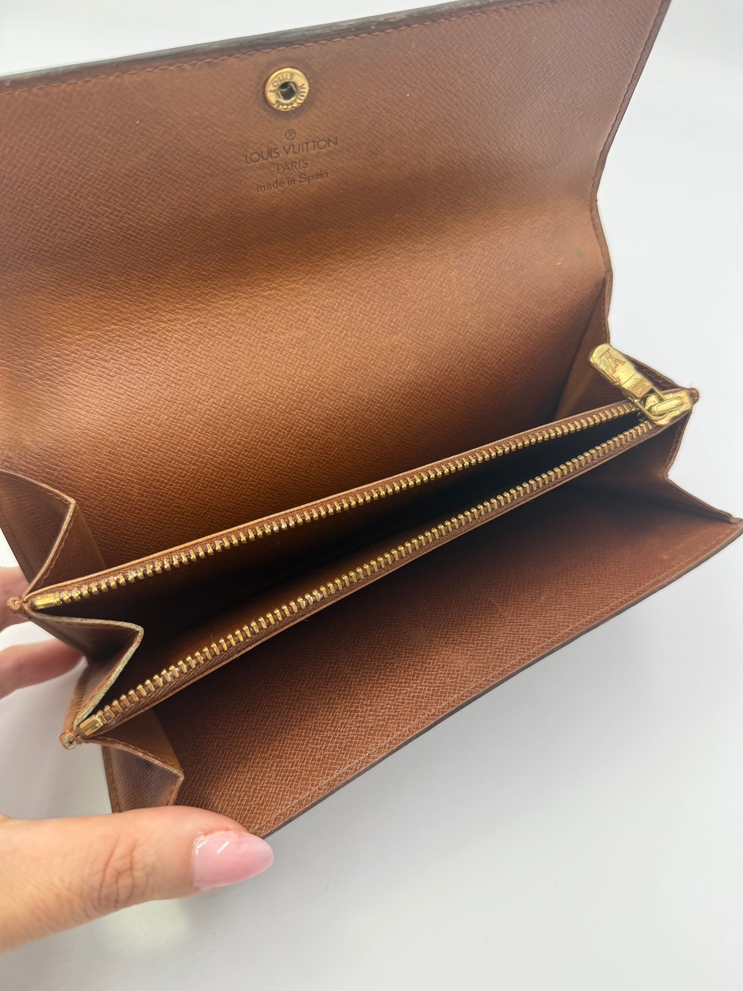 Louis Vuitton Monogram Coated Canvas Sarah Wallet CA0937