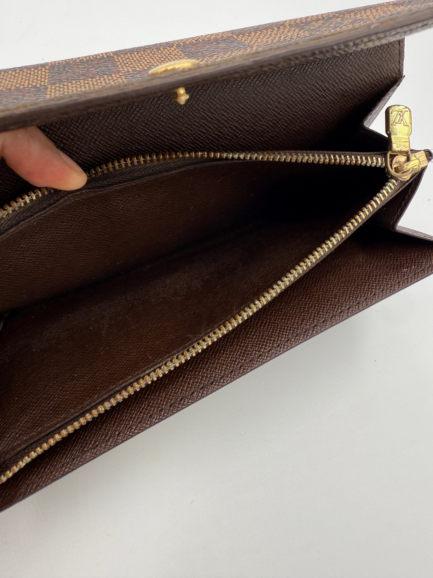Louis Vuitton Damier Ebene Sarah Wallet CA1003