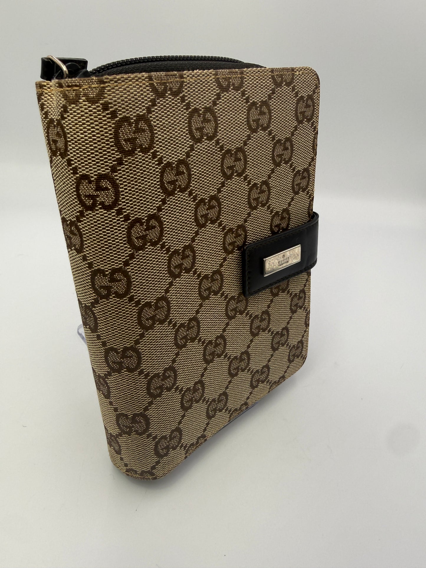 Gucci Guccissima Canvas Beige 3 in 1 Agenda Organizer Wallet with Box