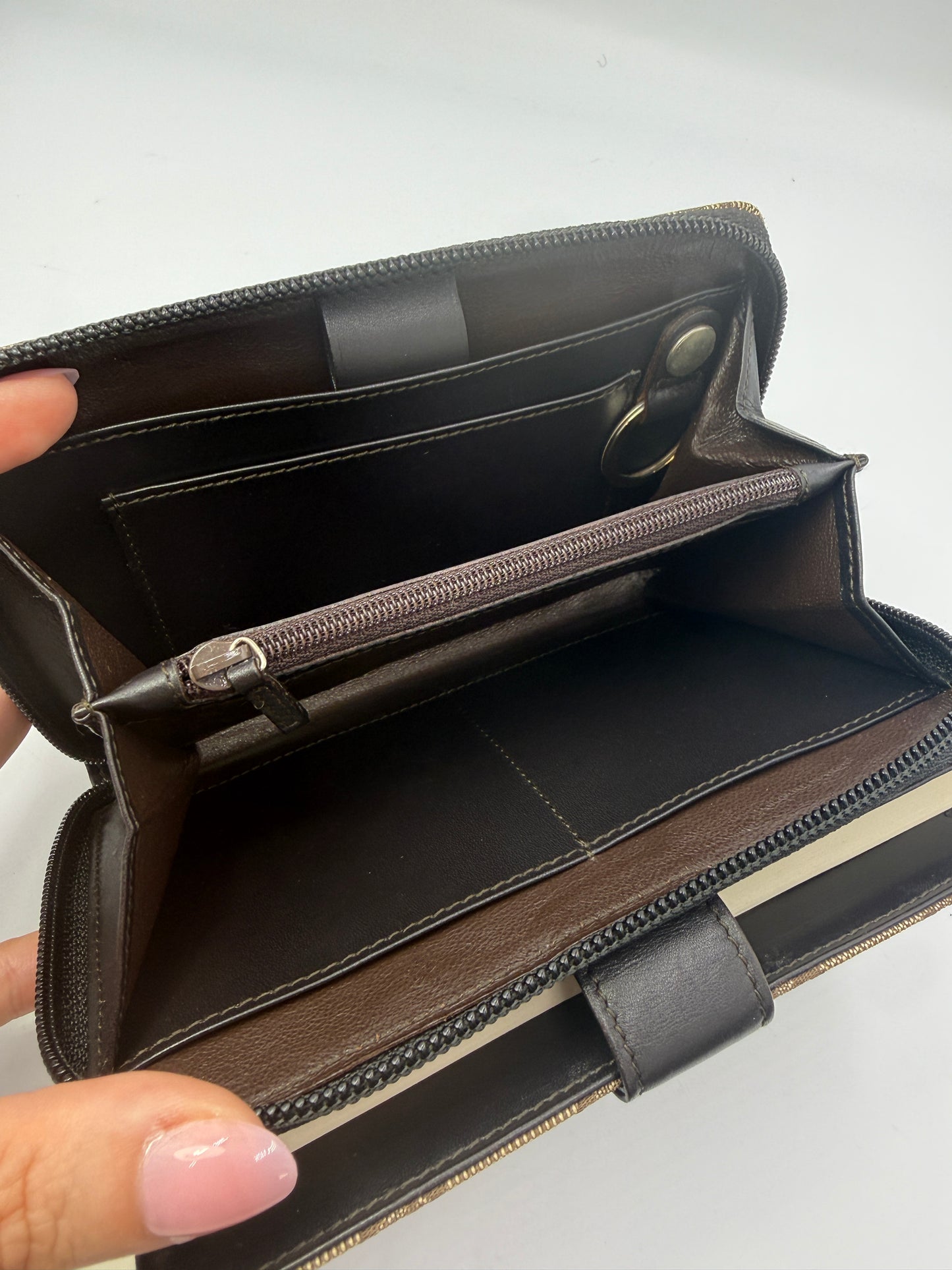 Gucci Guccissima Canvas Beige 3 in 1 Agenda Organizer Wallet with Box