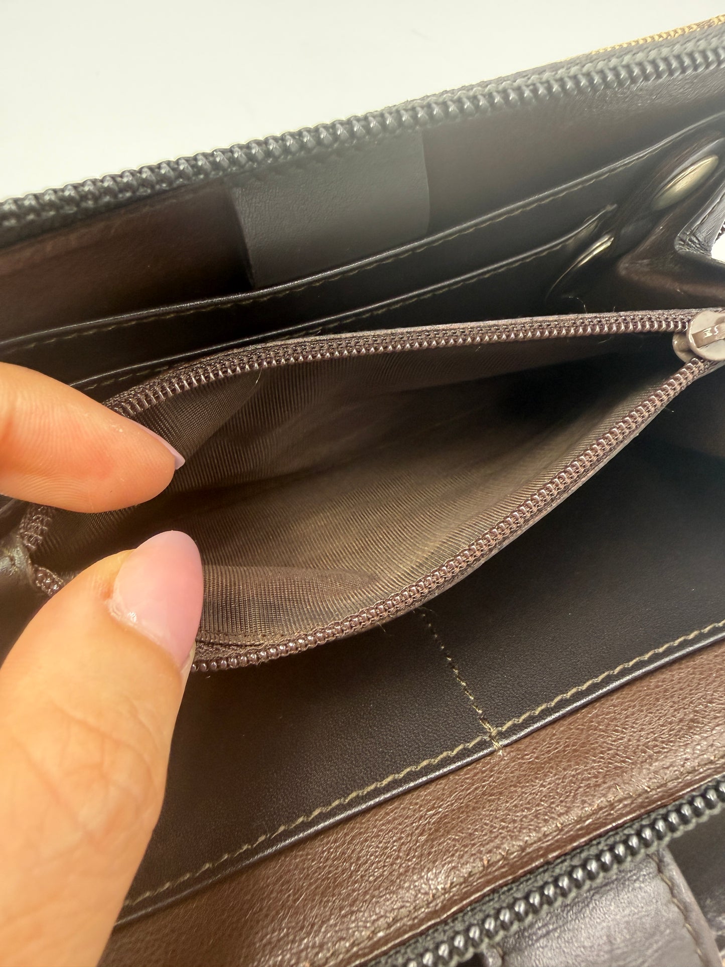 Gucci Guccissima Canvas Beige 3 in 1 Agenda Organizer Wallet with Box