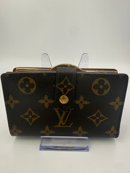 Louis Vuitton Monogram Coated Canvas Kisslock Wallet TH0054
