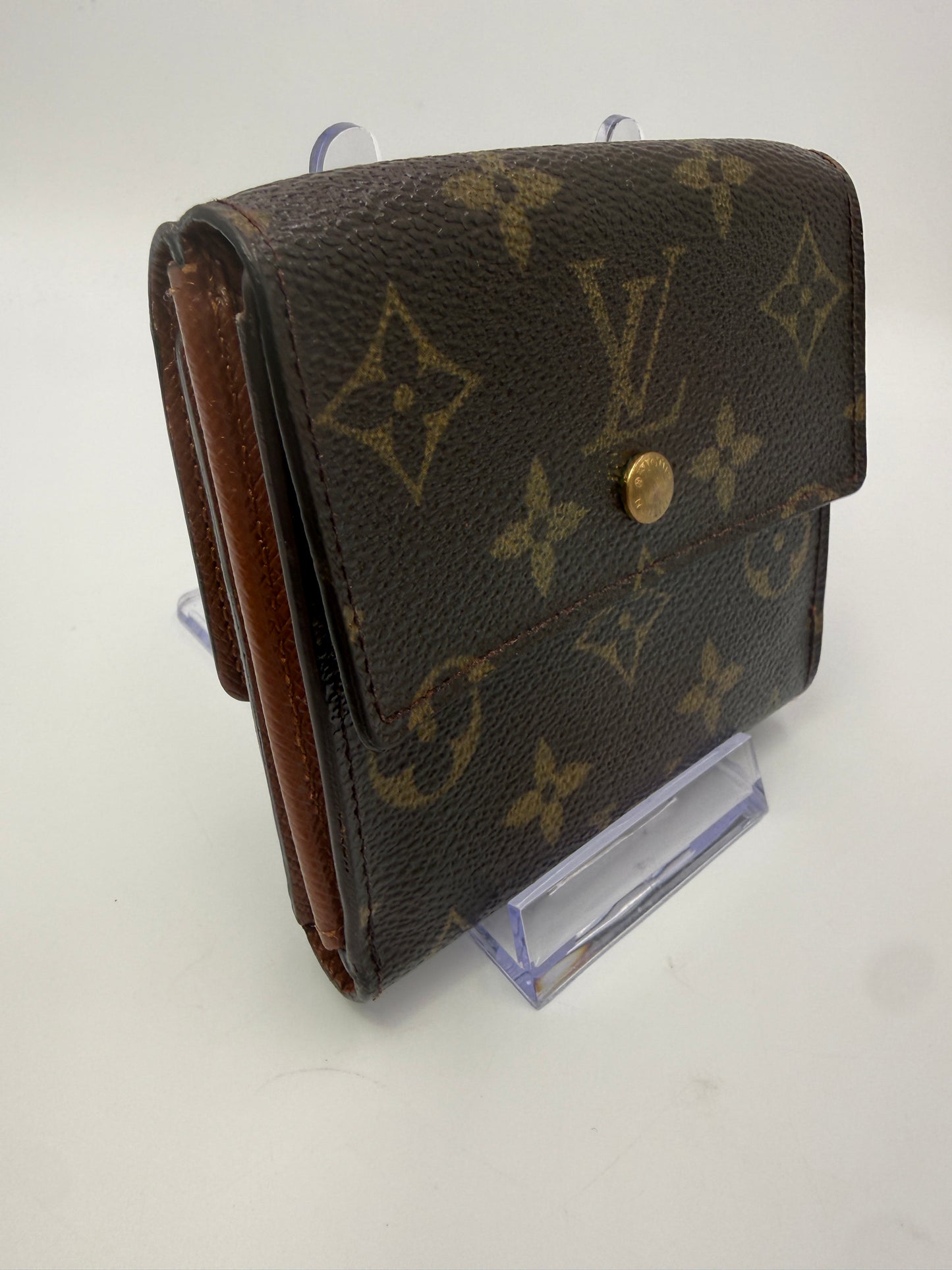 Louis Vuitton Monogram Coated Canvas Elise Wallet TH0094