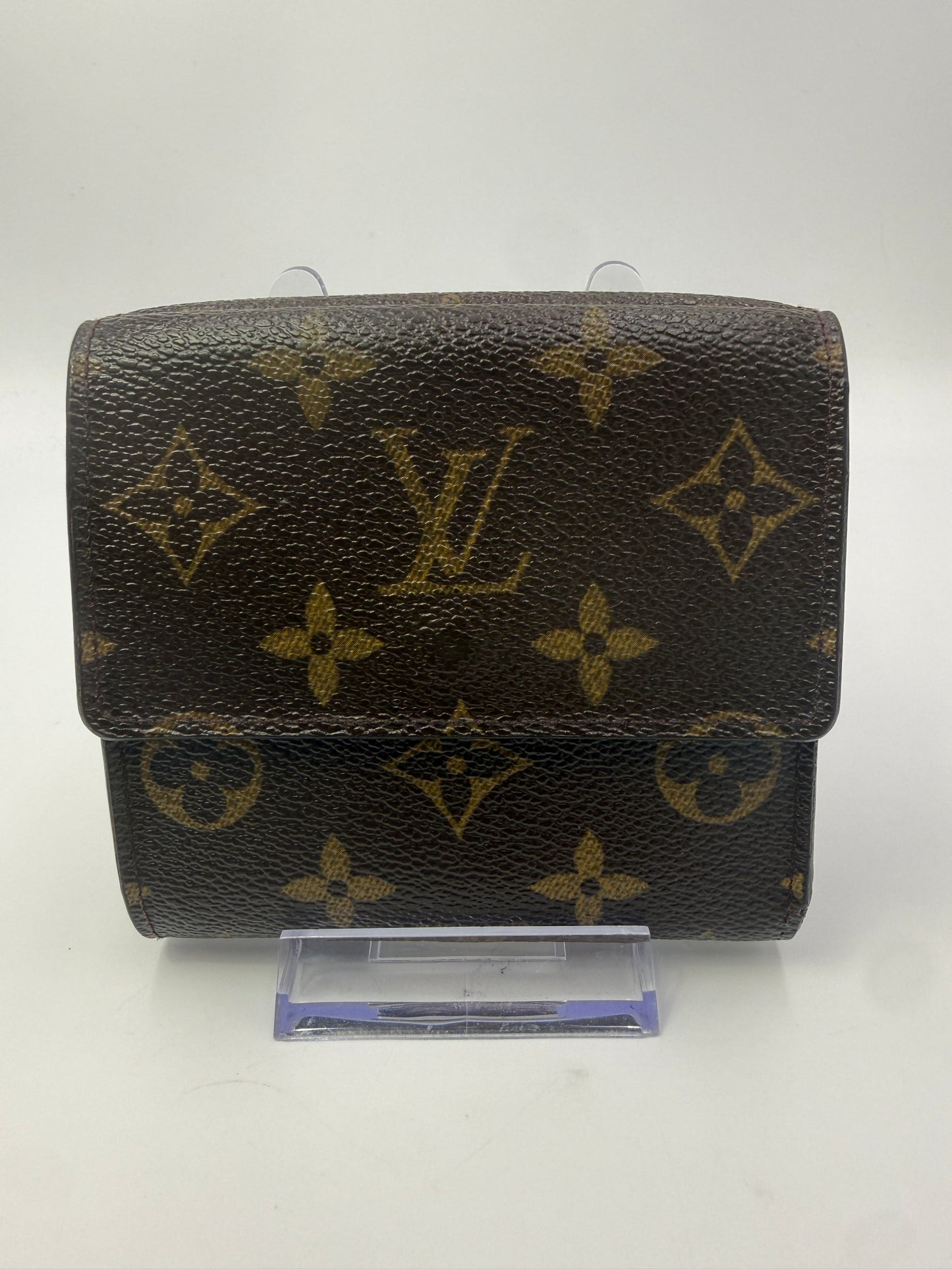 Louis Vuitton Monogram Coated Canvas Elise Wallet TH0094