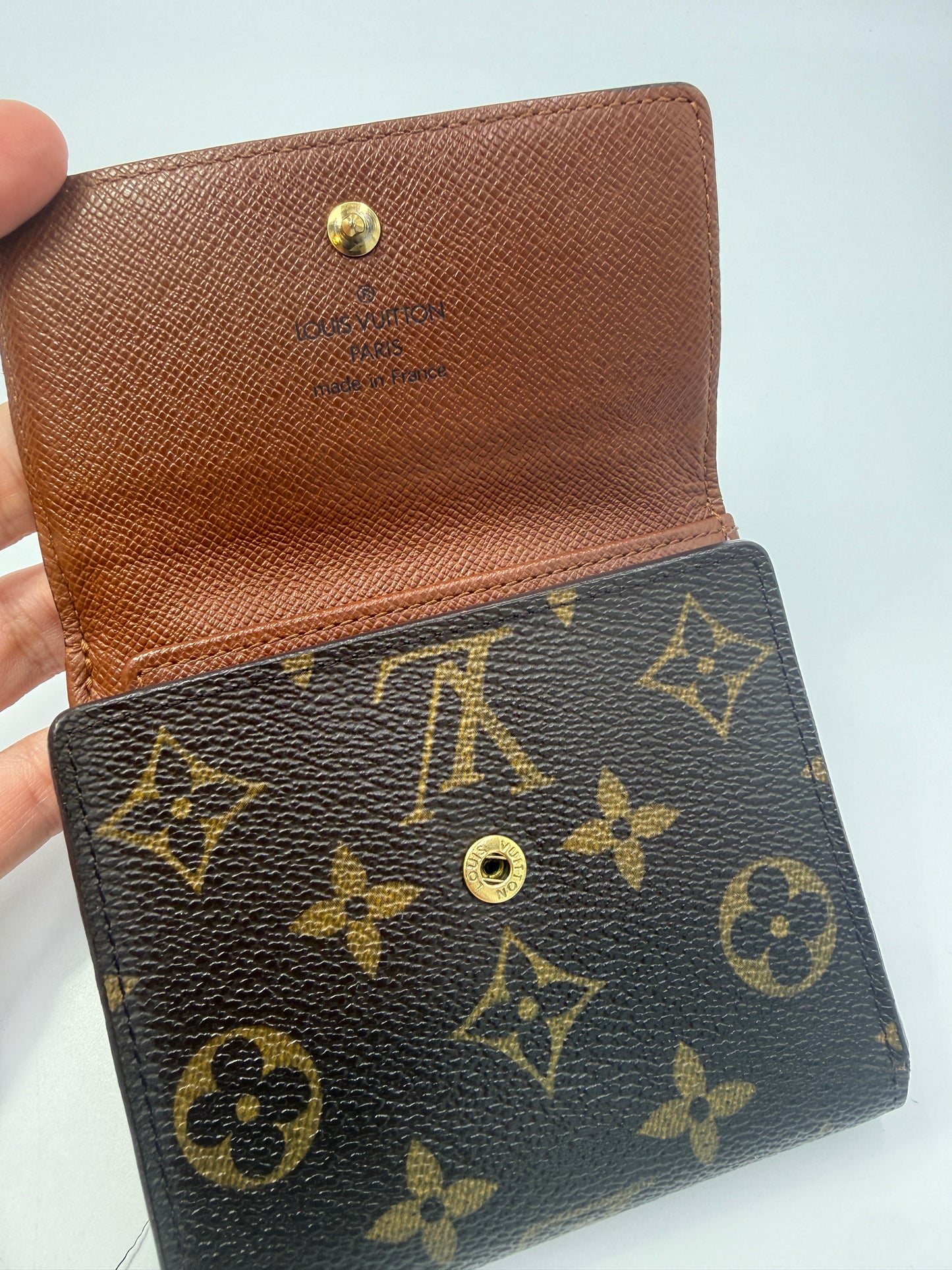 Louis Vuitton Monogram Coated Canvas Elise Wallet TH0094