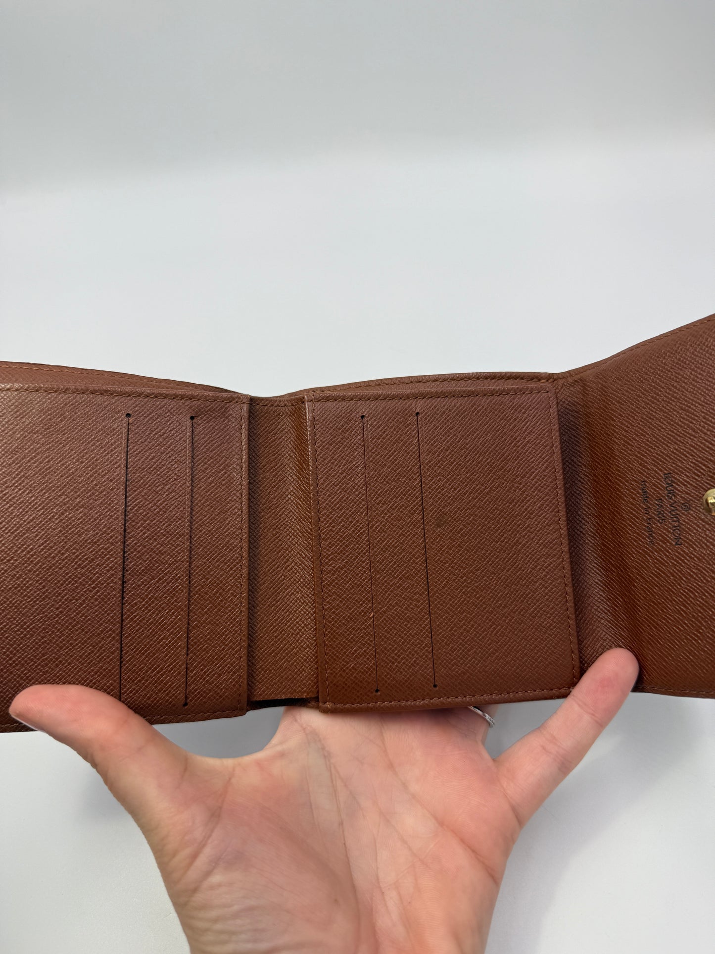 Louis Vuitton Monogram Coated Canvas Elise Wallet TH0094