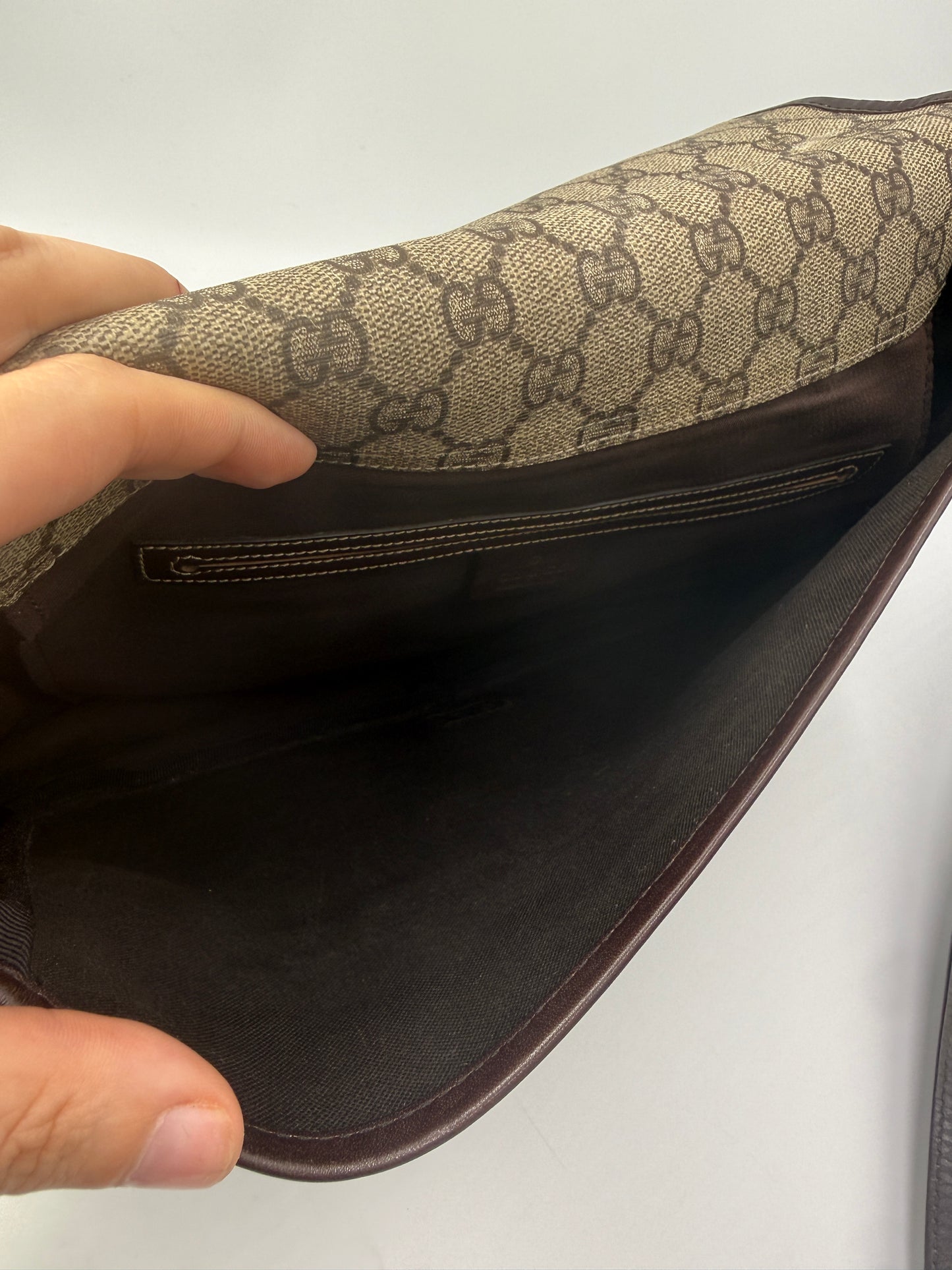 Gucci Guccissima Supreme Coated Canvas Sherry Messenger Bag