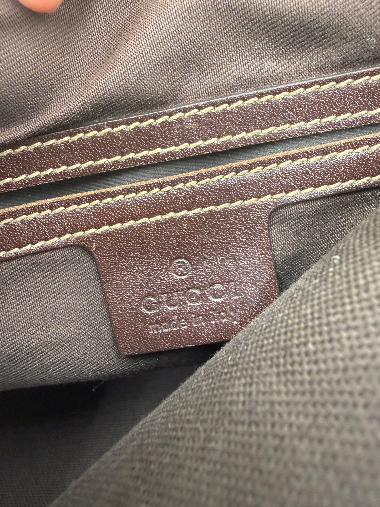 Gucci Guccissima Supreme Coated Canvas Sherry Messenger Bag