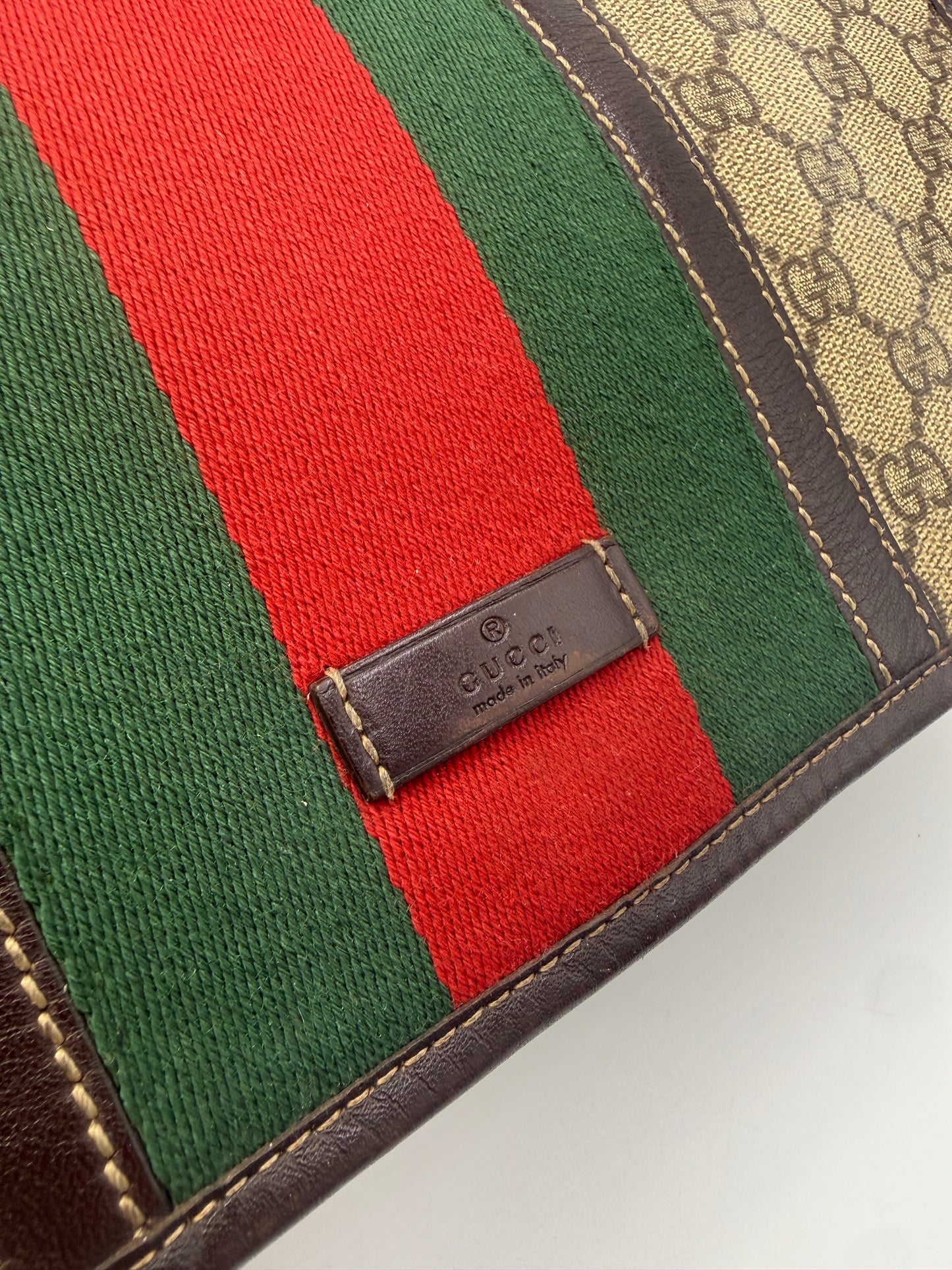 Gucci Guccissima Supreme Coated Canvas Sherry Messenger Bag