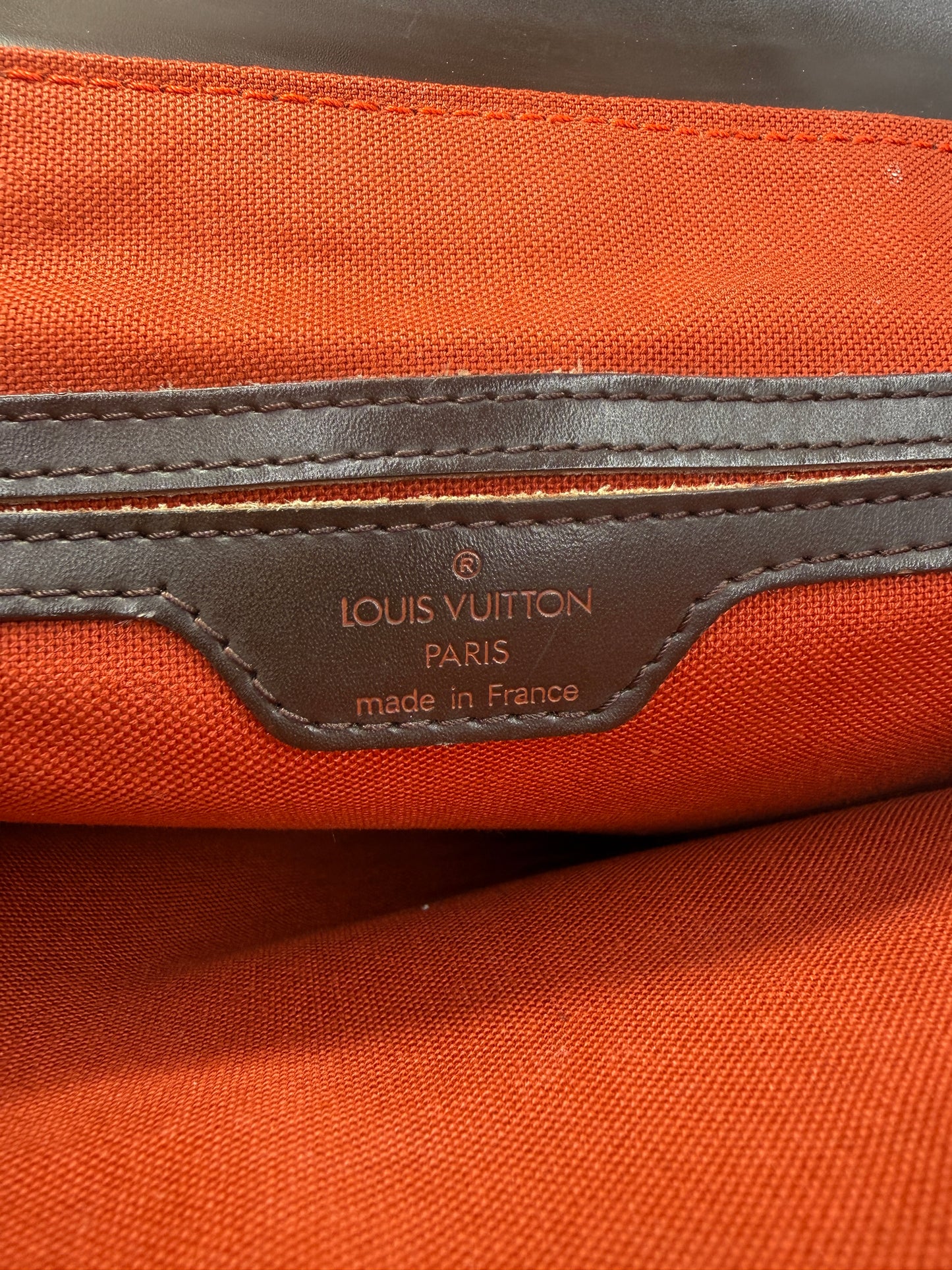 Louis Vuitton Damier Ebene Coated Canvas Backpack TH0918